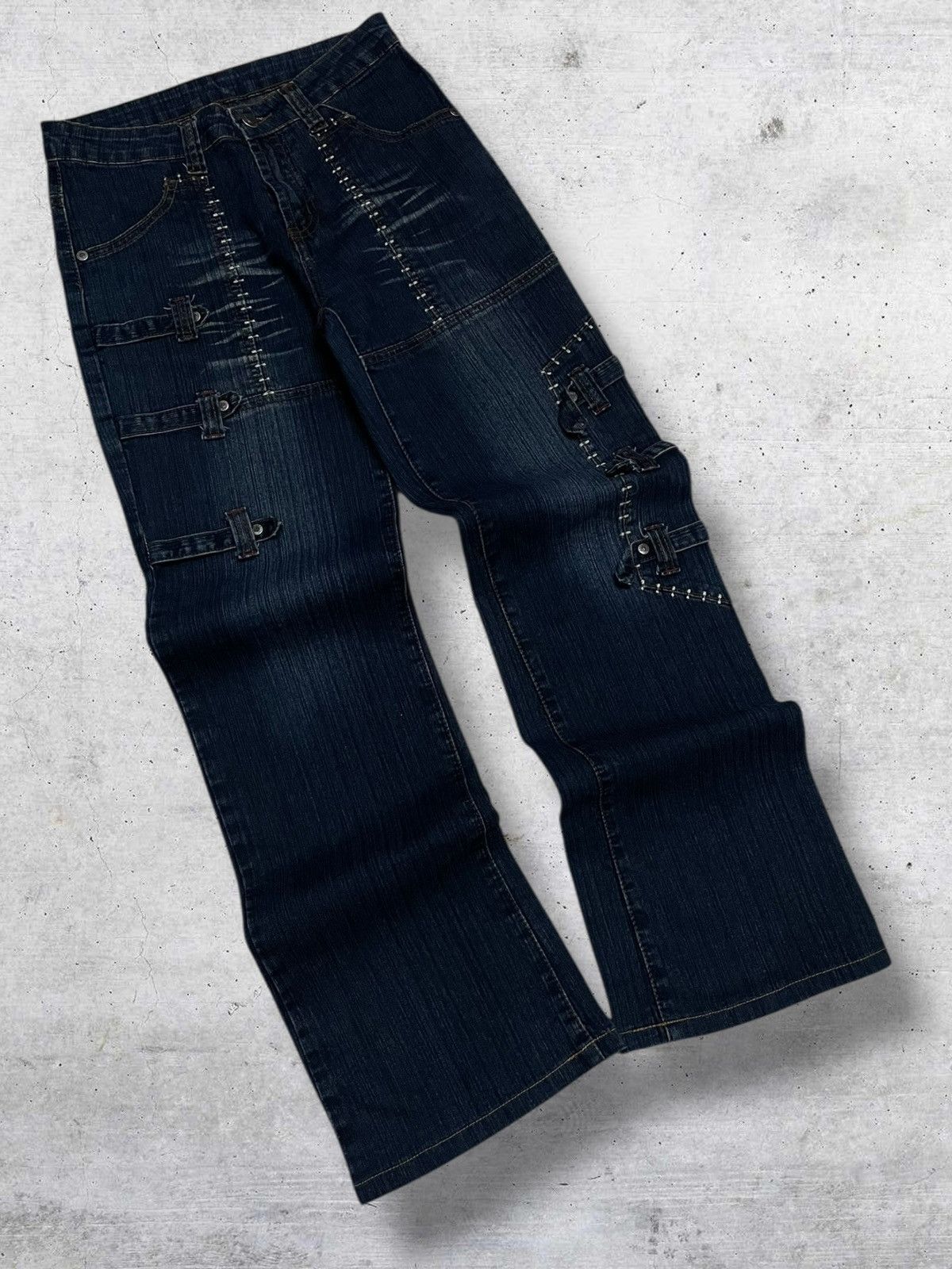 Tornado Mart VINTAGE T&T OG JAPANESEBRAND 1990S POP PUNK FLARED CUT DENIM Size US 27 - 2 Thumbnail