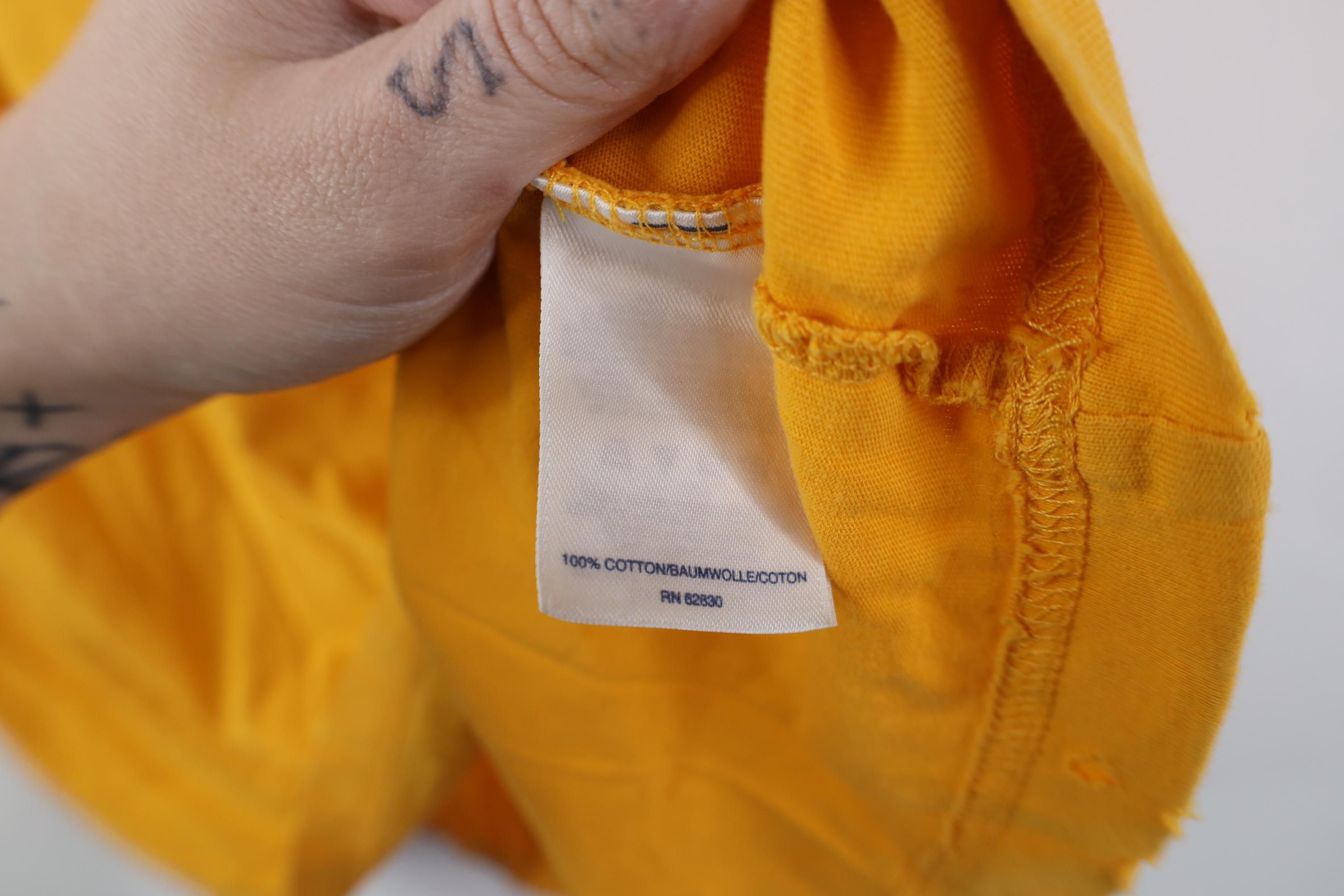 Lands' End Vintage Y2K Lands End Short Sleeve T-Shirt Yellow Cotton Size US L / EU 52-54 / 3 - 12 Thumbnail