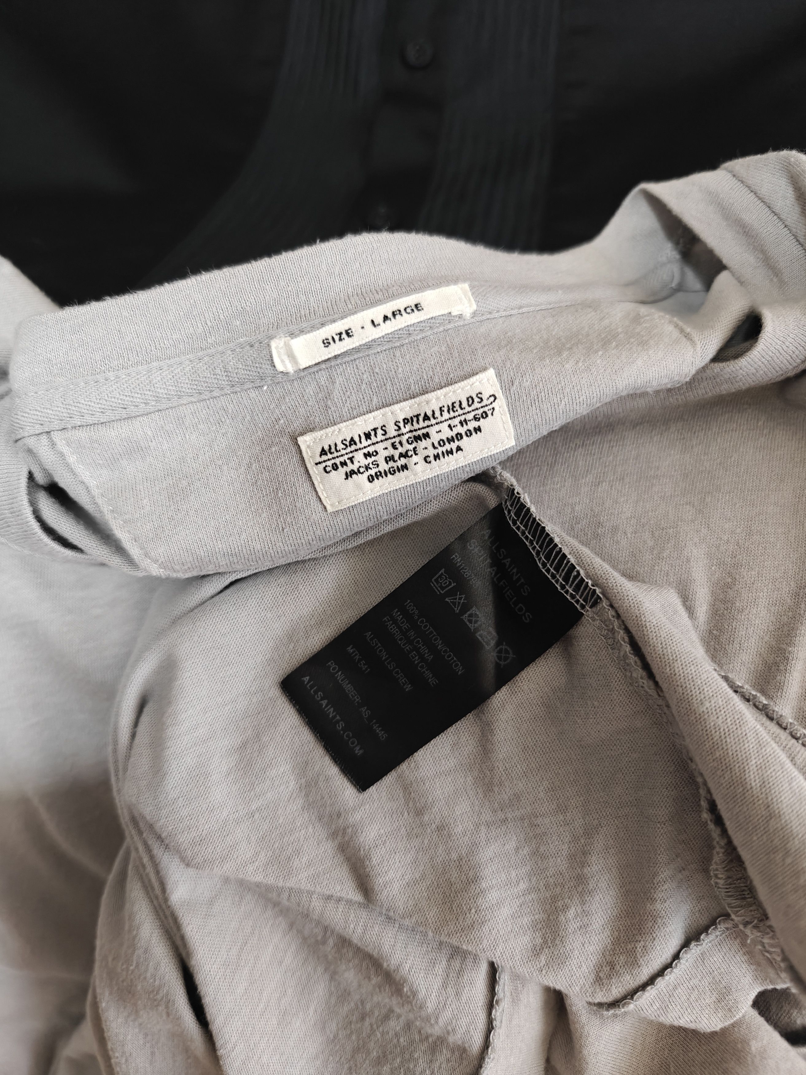 Allsaints Allsaints Longsleeve Spit Alfields Pullover Gray size L Size US L / EU 52-54 / 3 - 8 Thumbnail