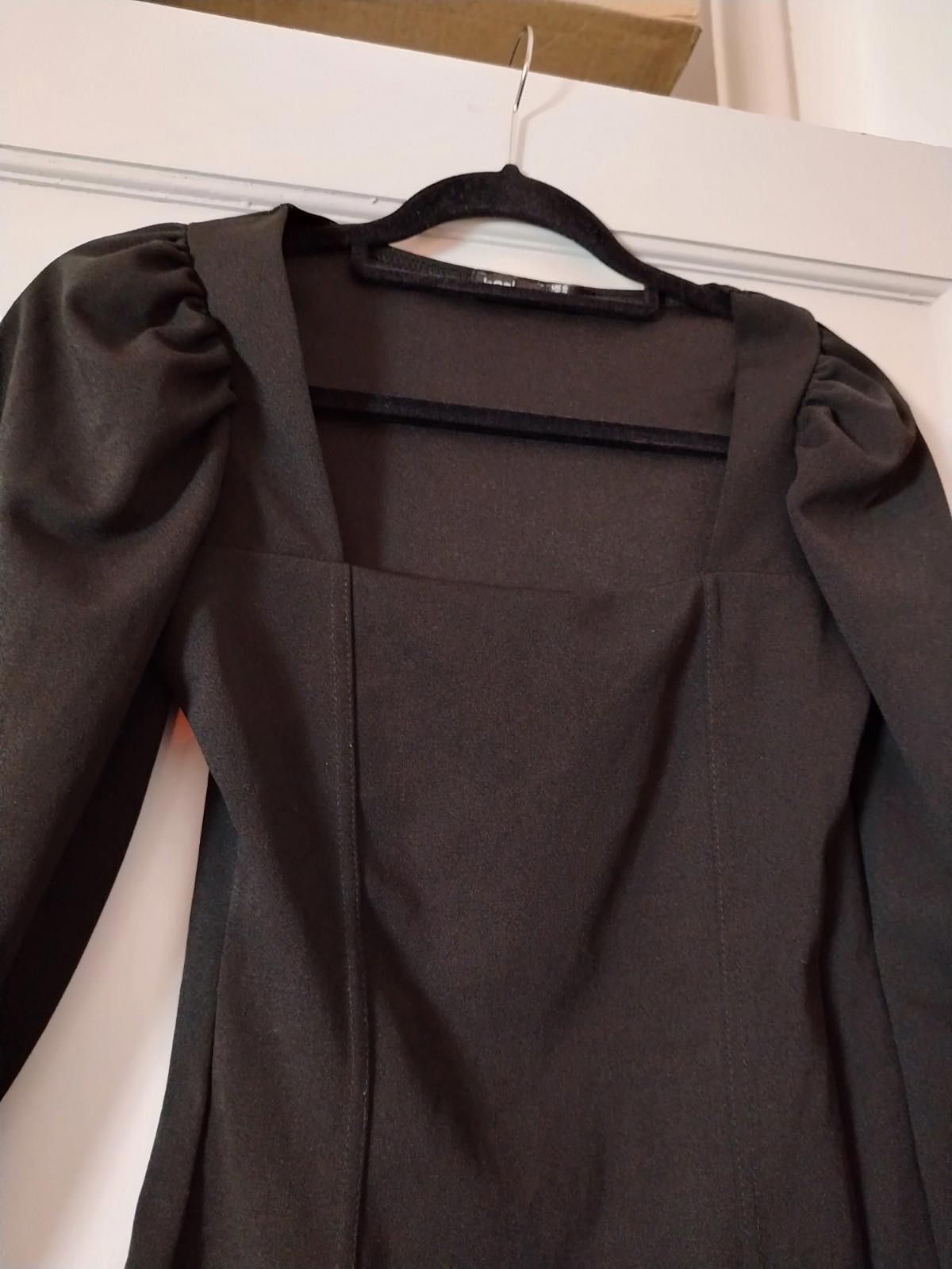 Boohoo Boohoo black square neck corset style long sleeve top uk6 Size XS / US 0-2 / IT 36-38 - 3 Thumbnail