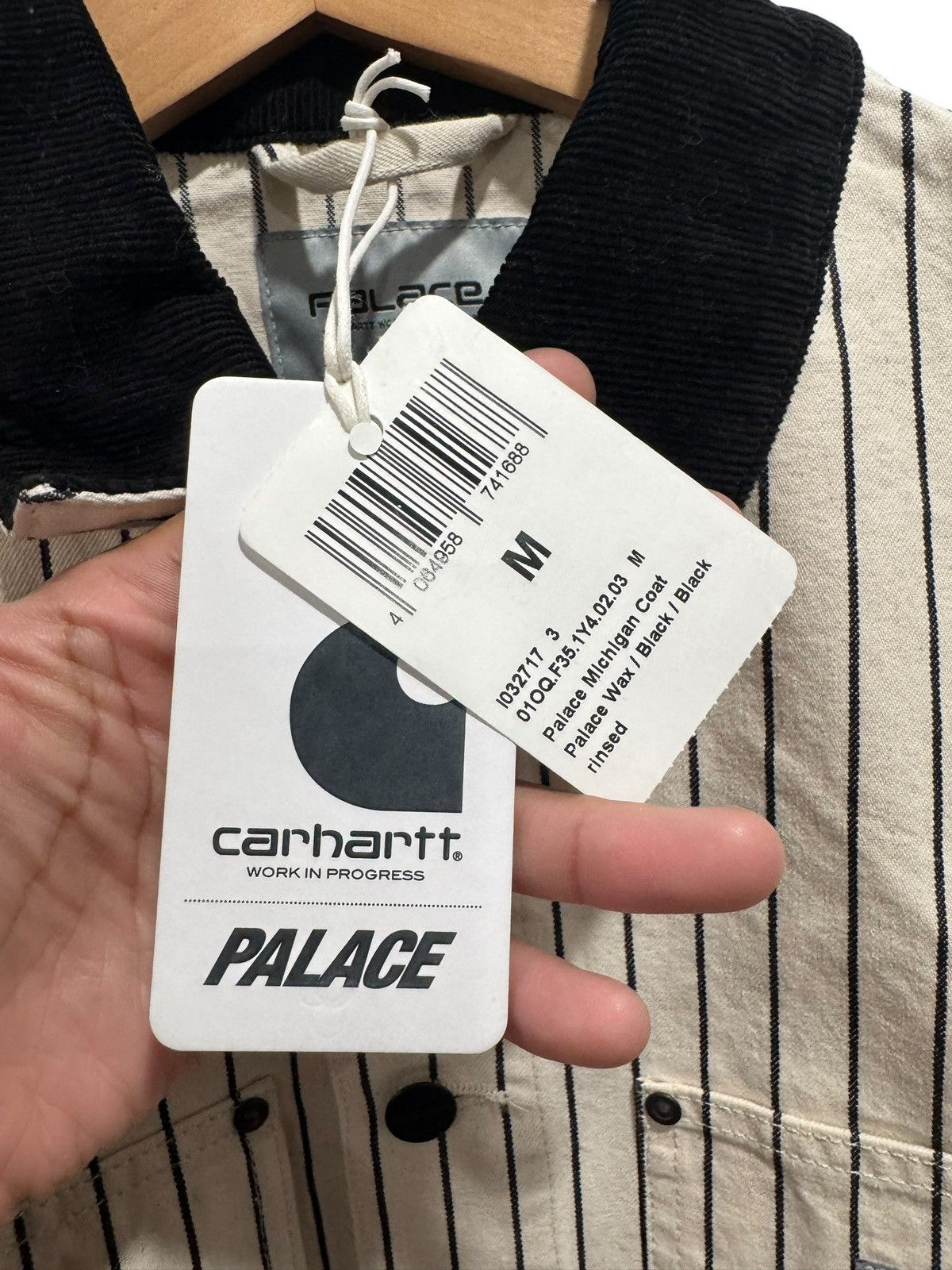 Palace x Carhartt WIP Michigan Coat Hickory Wax/Black