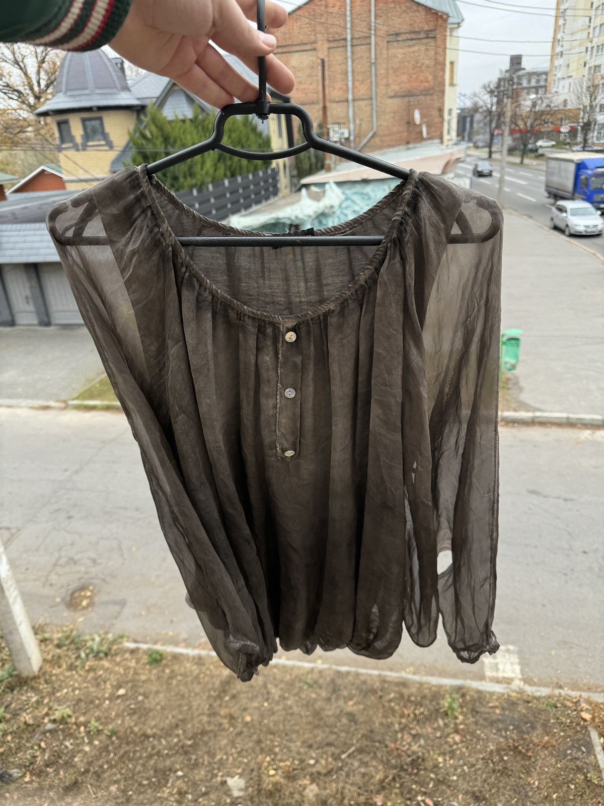 Issey Miyake × Japanese Brand × Undercover Vintage Bat Longsleeve Poncho Transparent Sleeveless Size US S / EU 44-46 / 1 - 3 Thumbnail
