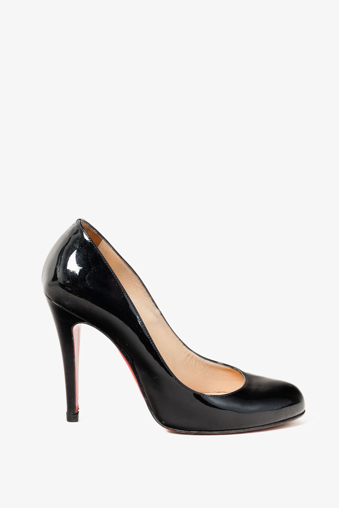 Christian Louboutin Christian Louboutin Fifi 100 Patent Almond Toe Pumps Size US 6.5 / IT 36.5 - 1 Thumbnail