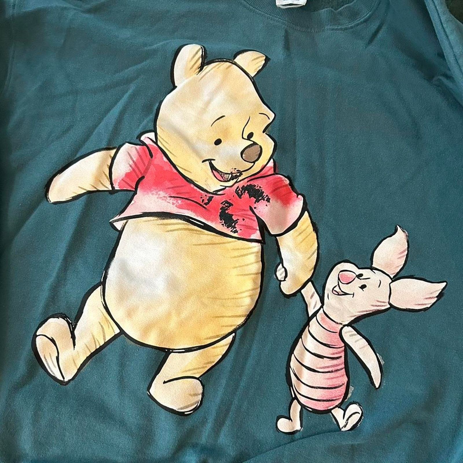 Disney Rare y2k winnie the pooh sweatshirt) Size XL / US 12-14 / IT 48-50 - 3 Thumbnail