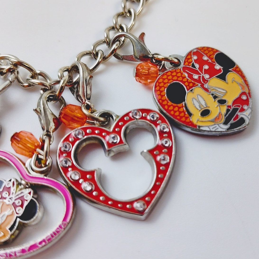 Disney Disney Mickey & Minnie Love Charms Bracelet Red Heart Size ONE SIZE - 4 Thumbnail