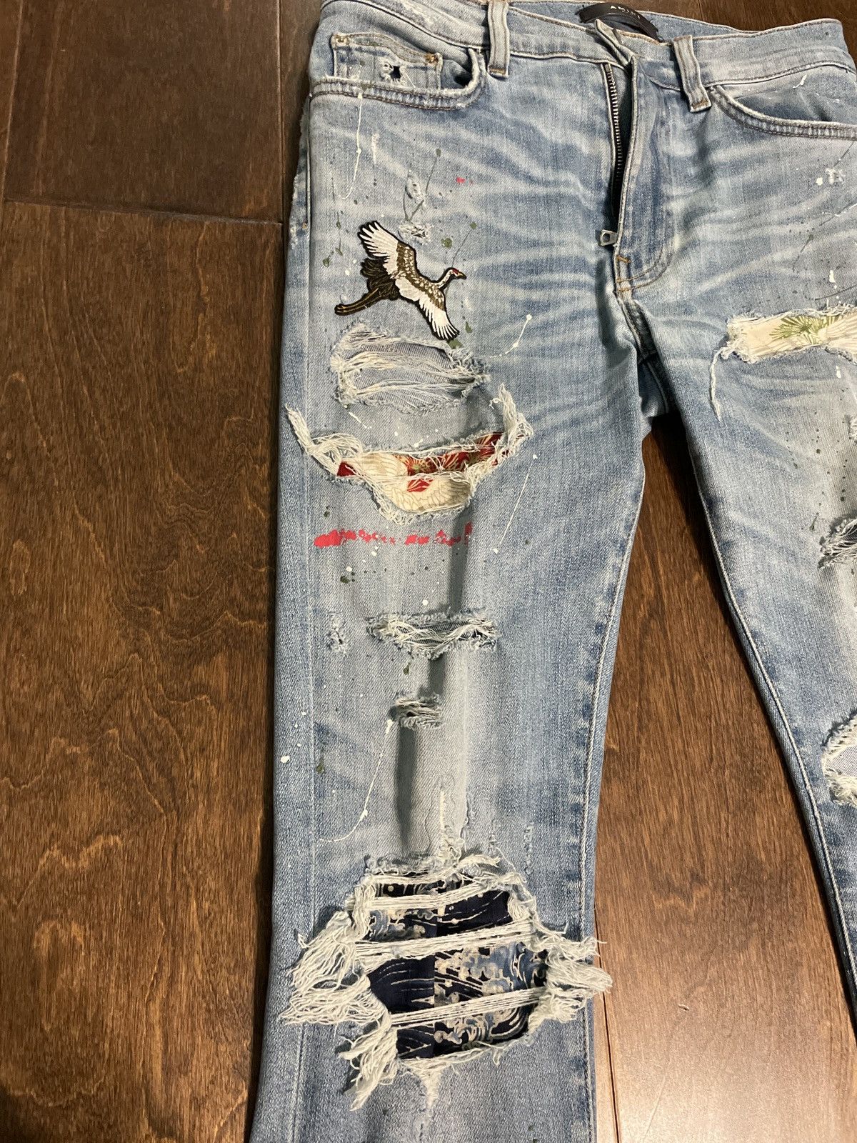 Amiri Amiri Art Patch Gen 1 Size US 30 / EU 46 - 3 Thumbnail