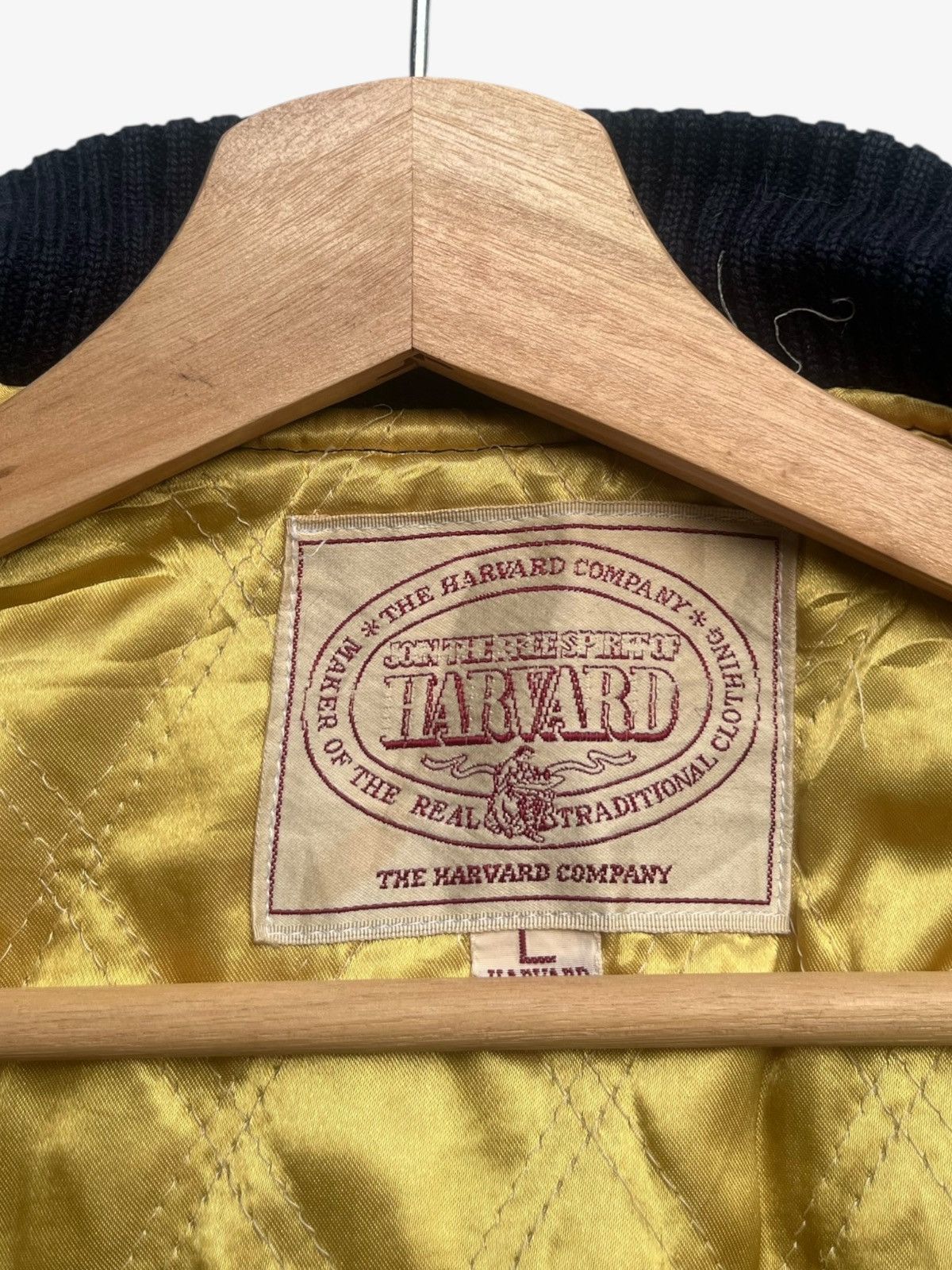 Vintage 90s Harvard Wool Letterman Jacket Leather Sleeves Size US L / EU 52-54 / 3 - 14 Thumbnail