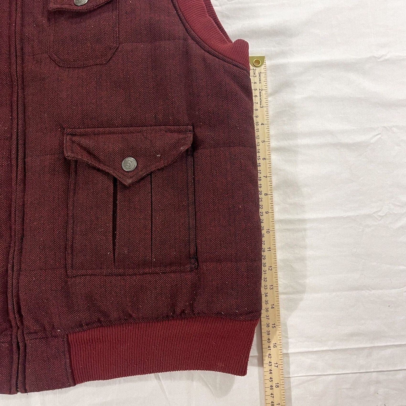 Vintage VINTAGE Imperious 2XL Vest Full Zip Quilted Lining Red Maroon Shirt Mens Size US XXL / EU 58 / 5 - 5 Thumbnail