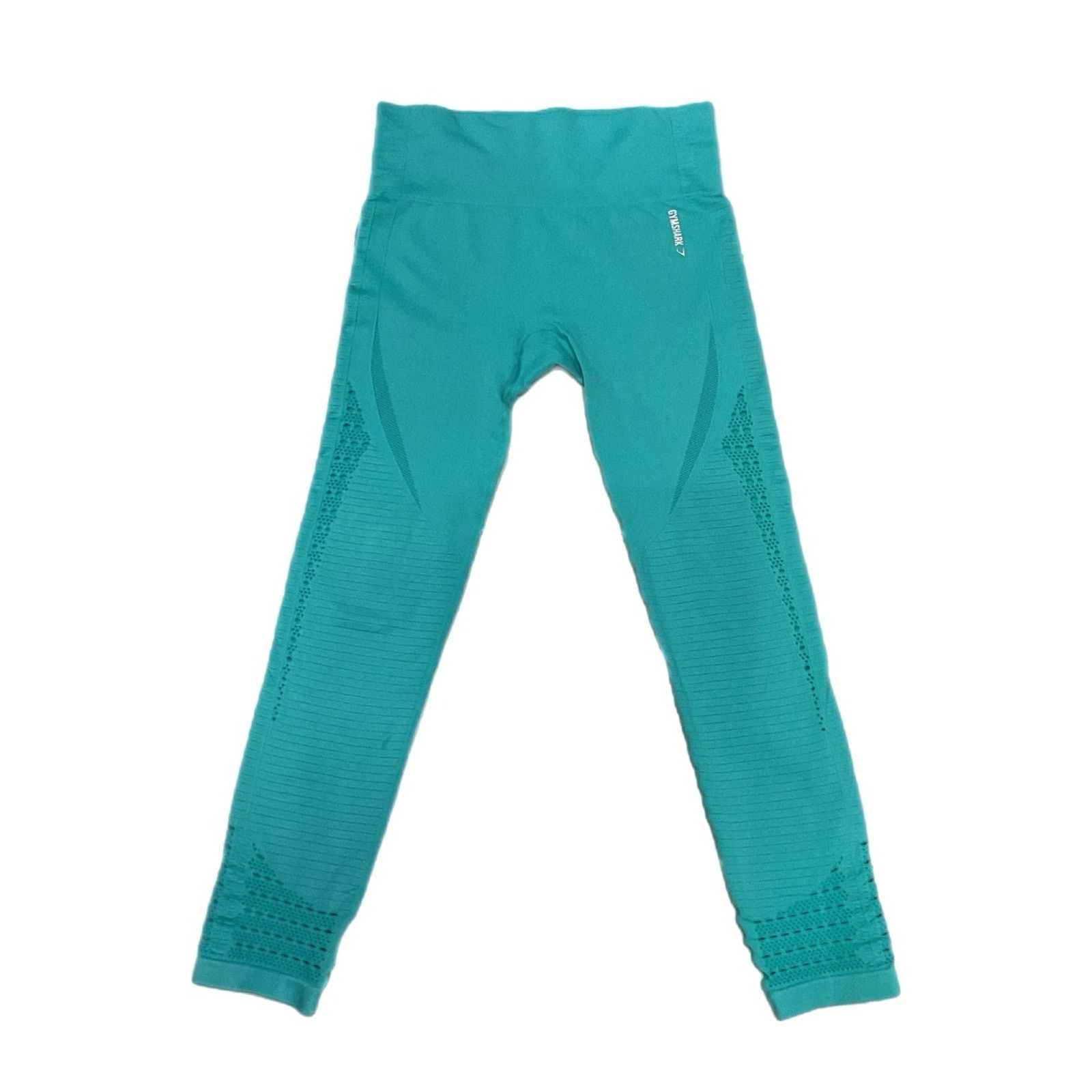 Gymshark Gymshark Teal Seamless High Waisted Leggings Size 28" / US 6 / IT 42 - 1 Thumbnail