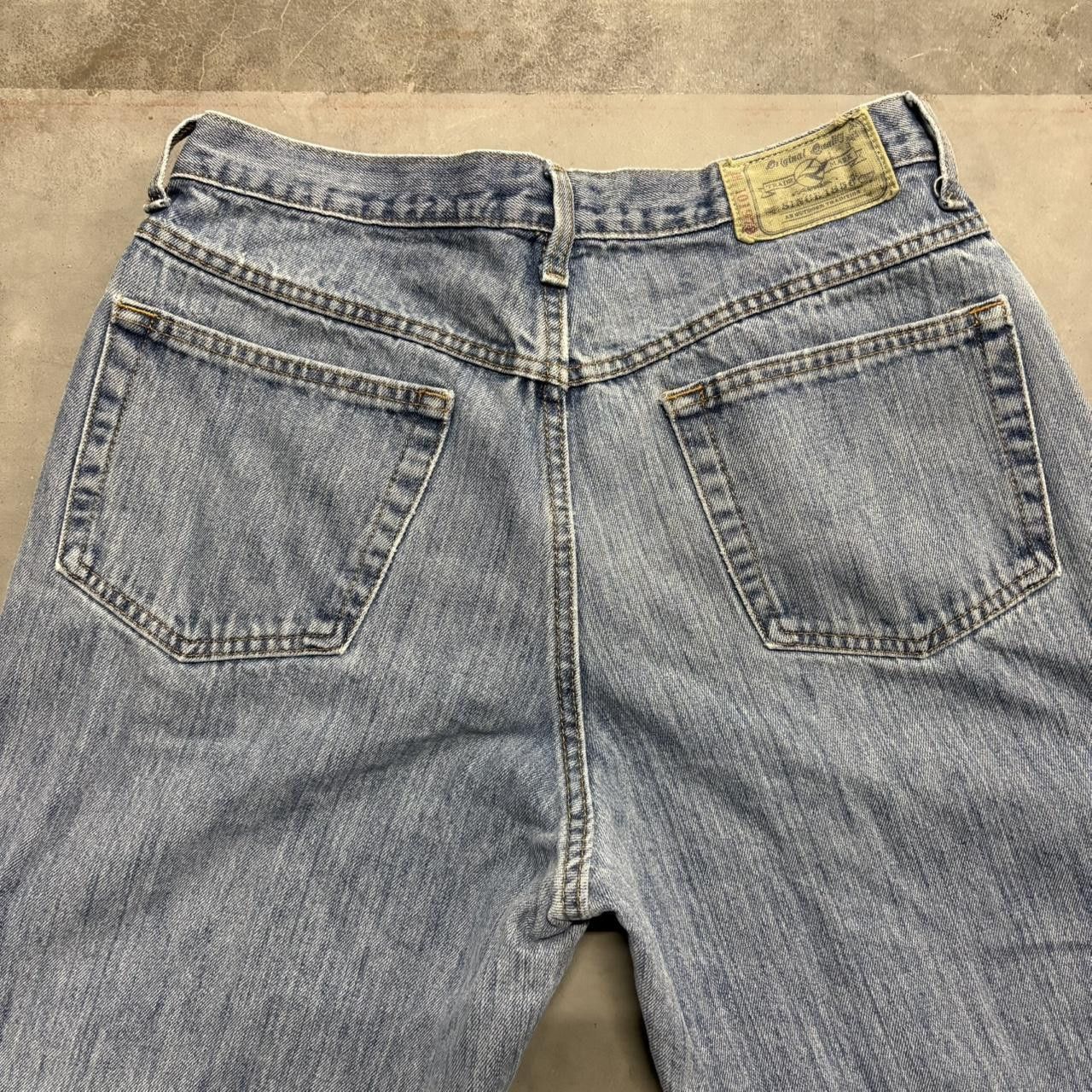 Vintage Crazy Vintage Y2K/2000s Baggy Straight Leg Medium Blue Wash Denim Jeans! Size US 32 / EU 48 - 7 Thumbnail