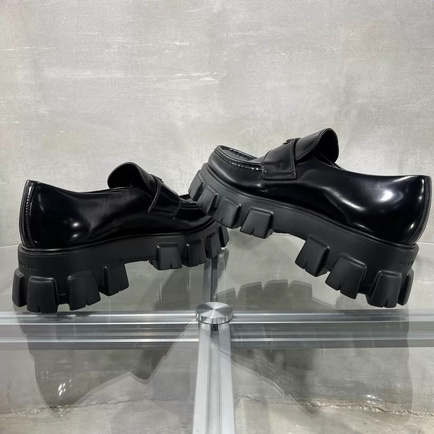 Prada Prada Monolith Black Platform Pointed Loafer 42 Size US 9 / EU 42 - 5 Thumbnail