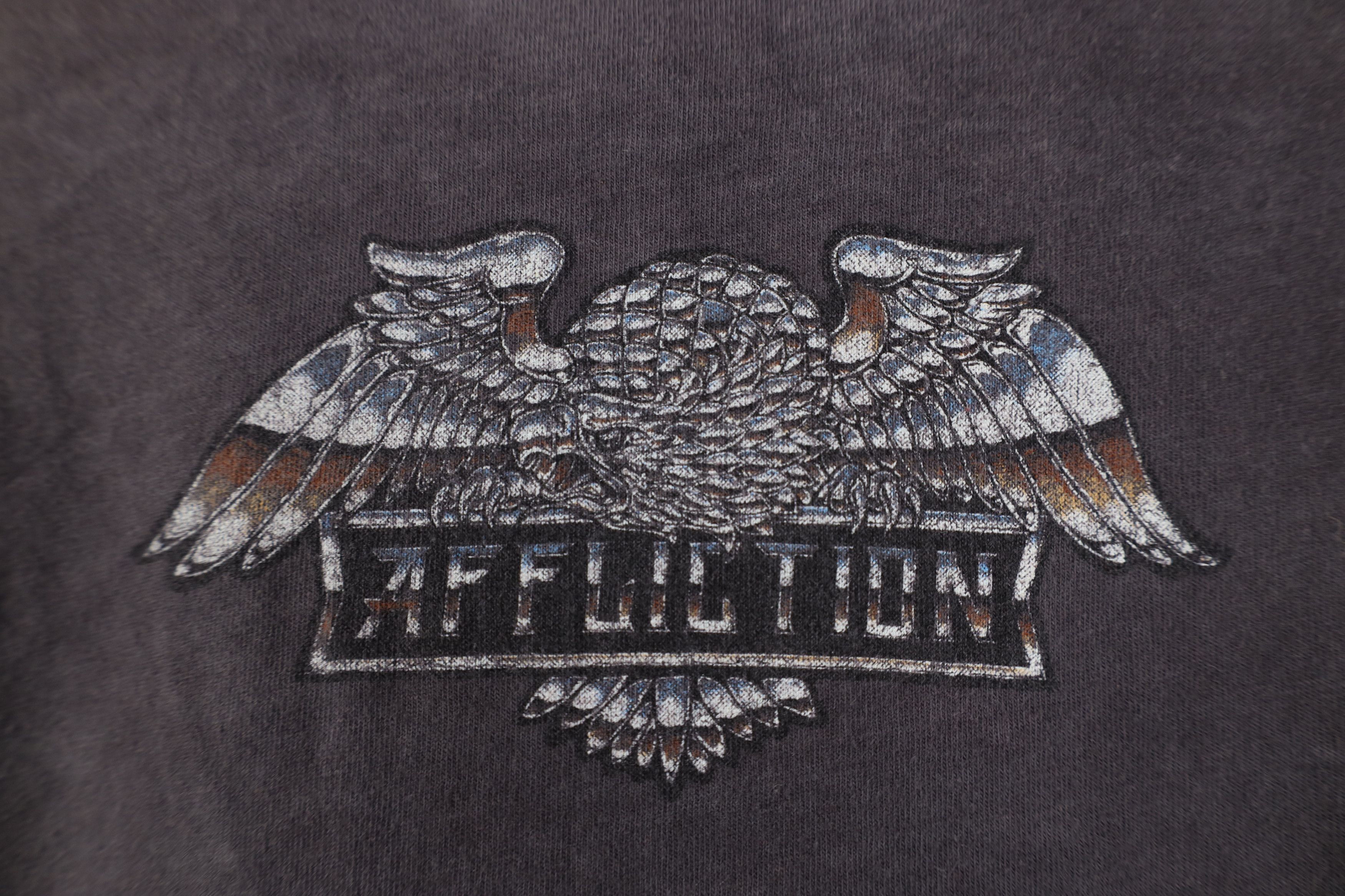 Affliction Affliction x Easyriders Acid Wash UFC MMA T-Shirt Gray USA Size US S / EU 44-46 / 1 - 12 Thumbnail