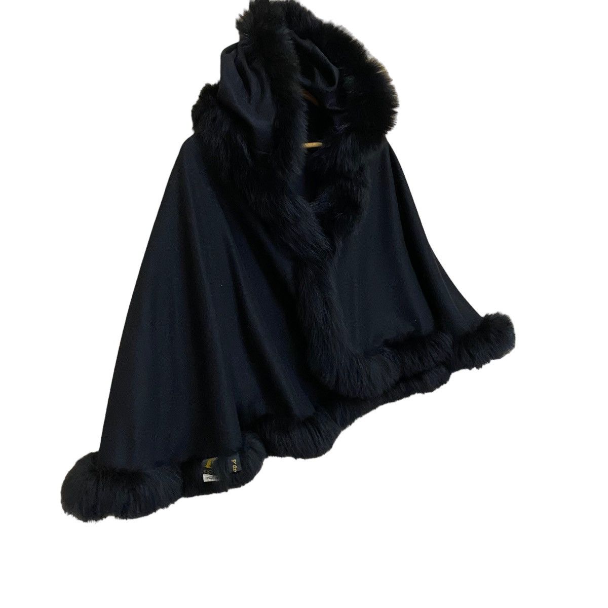 Japanese Brand RACOON FUR PONCHO Size US M / EU 48-50 / 2 - 2 Thumbnail