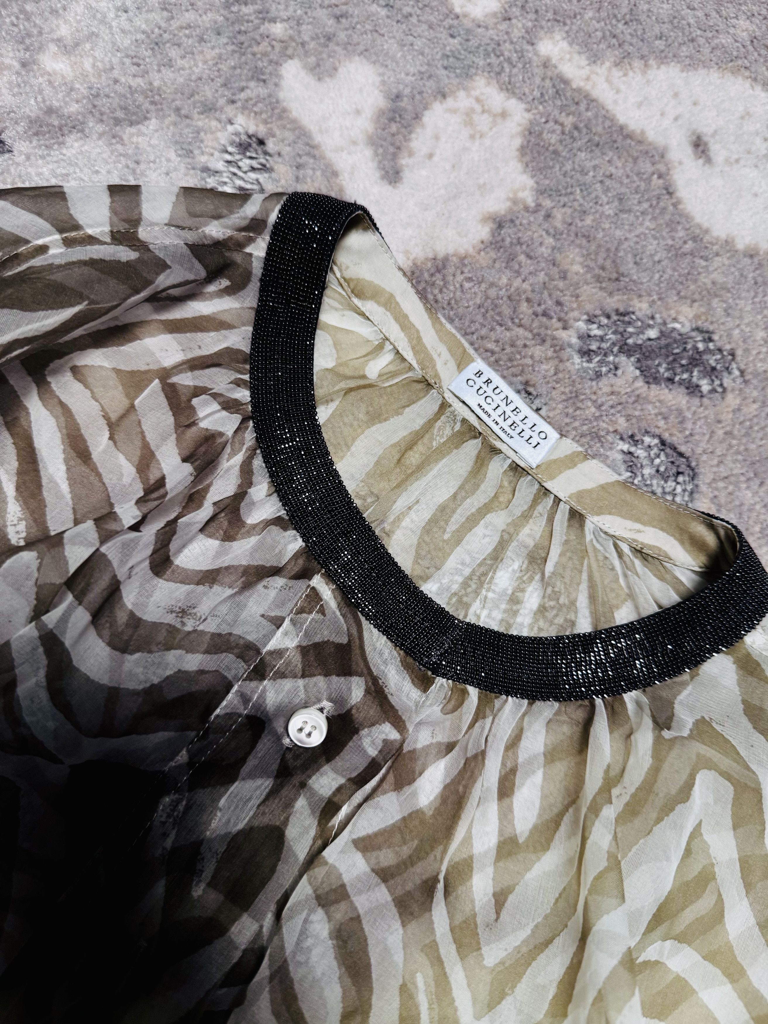 Brunello Cucinelli NWT Size Medium brunello cucinelli blouse Size M / US 6-8 / IT 42-44 - 4 Thumbnail