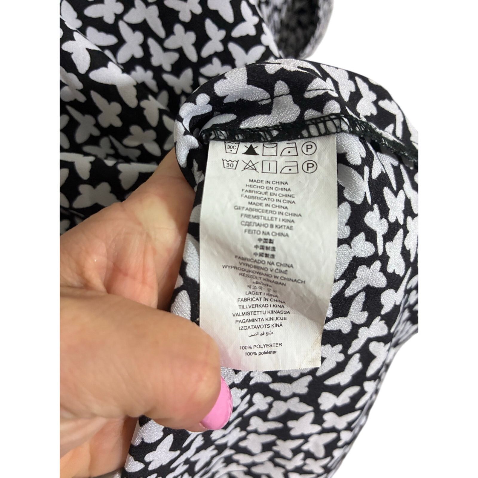 Michael Kors Michael Kors Blouse Butterfly Novelty Print Casual S Size S / US 4 / IT 40 - 3 Thumbnail
