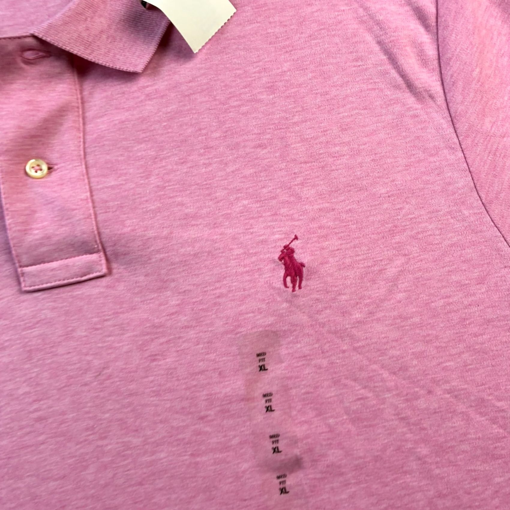 Polo Ralph Lauren Polo Ralph Lauren Shirt XL Pink Polo Bear Logo Short Sleeve Cotton Classic Men’s Size US XL / EU 56 / 4 - 4 Thumbnail
