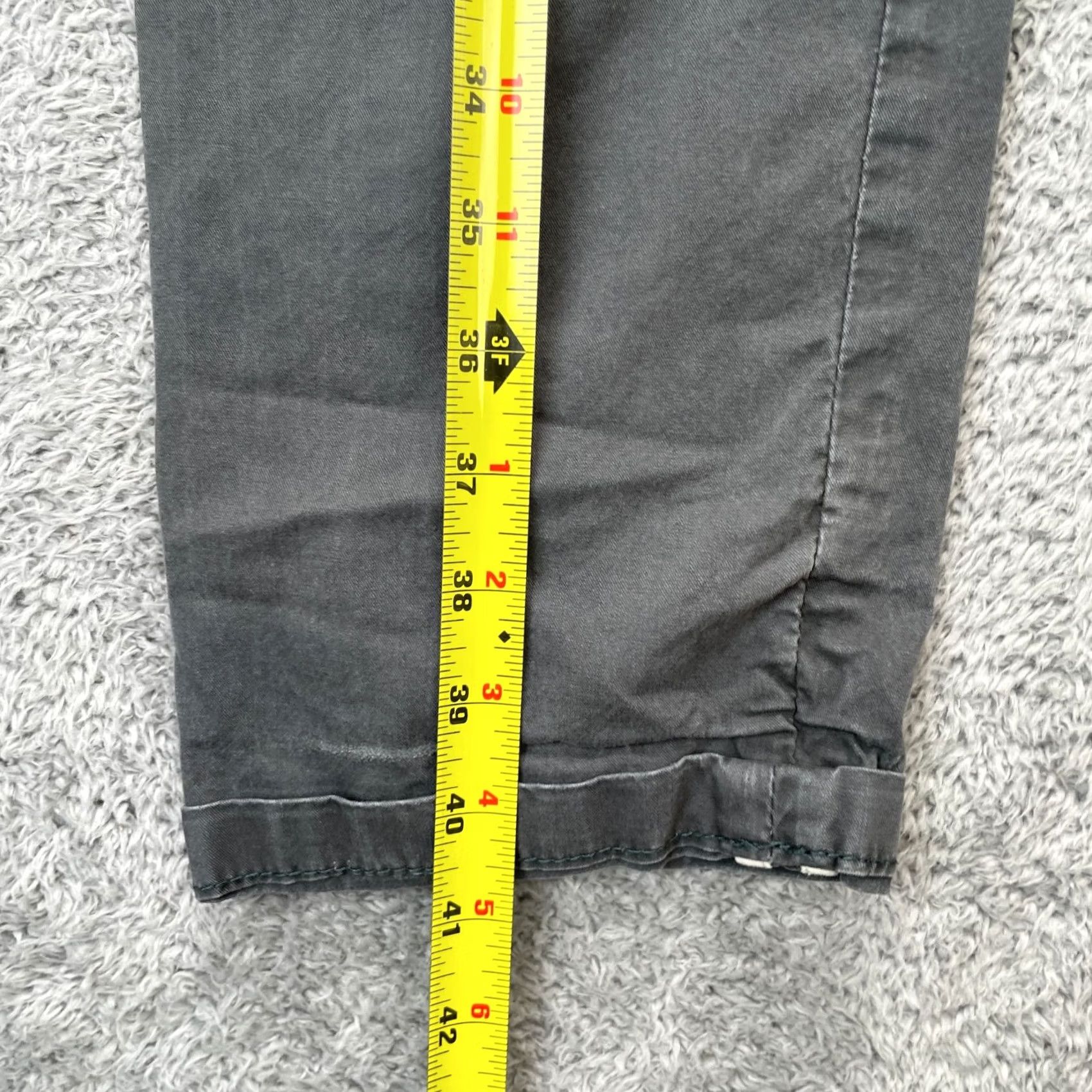 Zara Zara Pants Mens 31 Gray Chino Straight Leg Cuffed Office Wear Business Formal Pants City Preppy Size US 31 - 7 Thumbnail