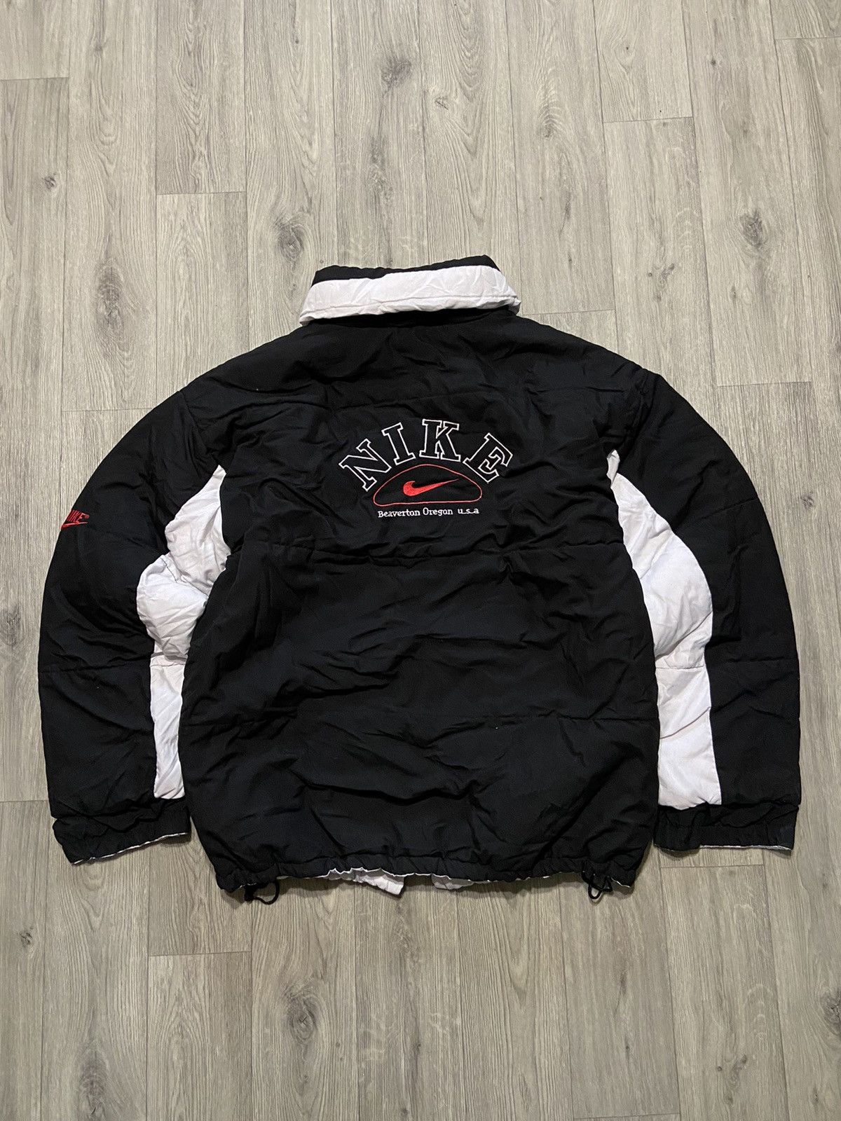 Nike Nike vintage 90s puffer jacket big logo reversible RARE Size US XL / EU 56 / 4 - 7 Thumbnail