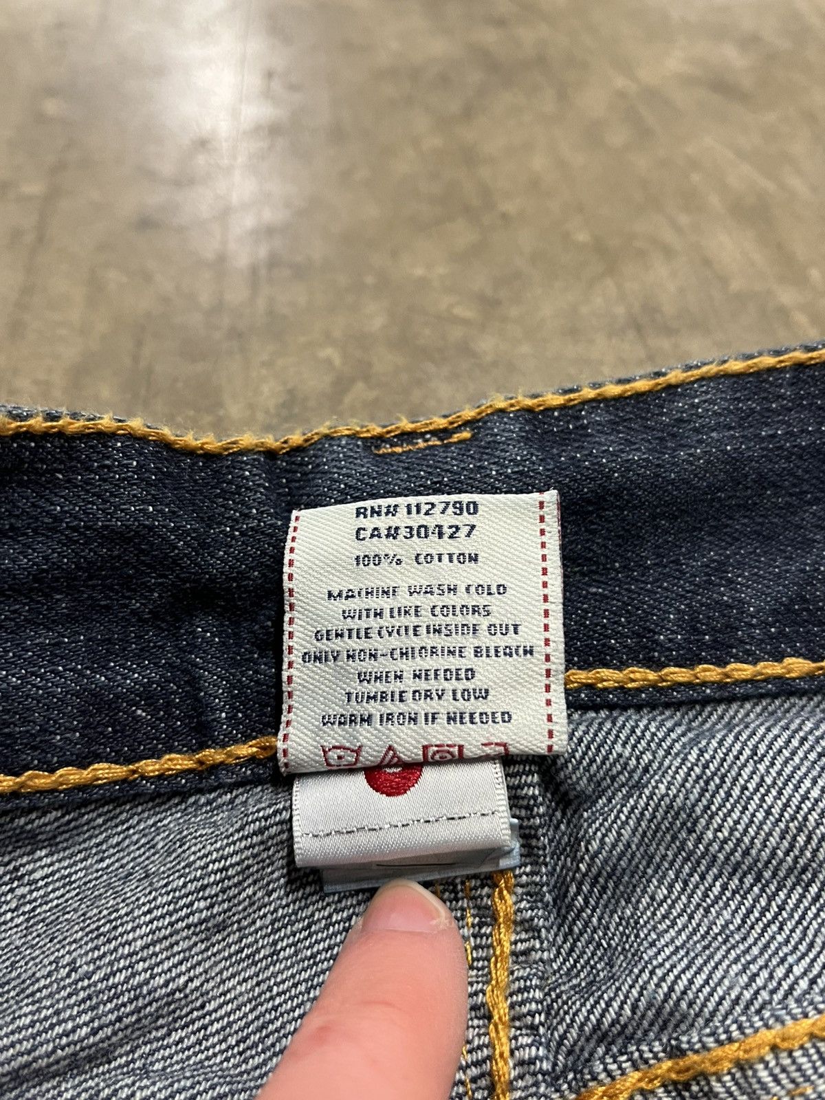 True Religion × Vintage True religion baggy fit wide leg rare denim skater y2k hype Size US 36 / EU 52 - 14 Thumbnail