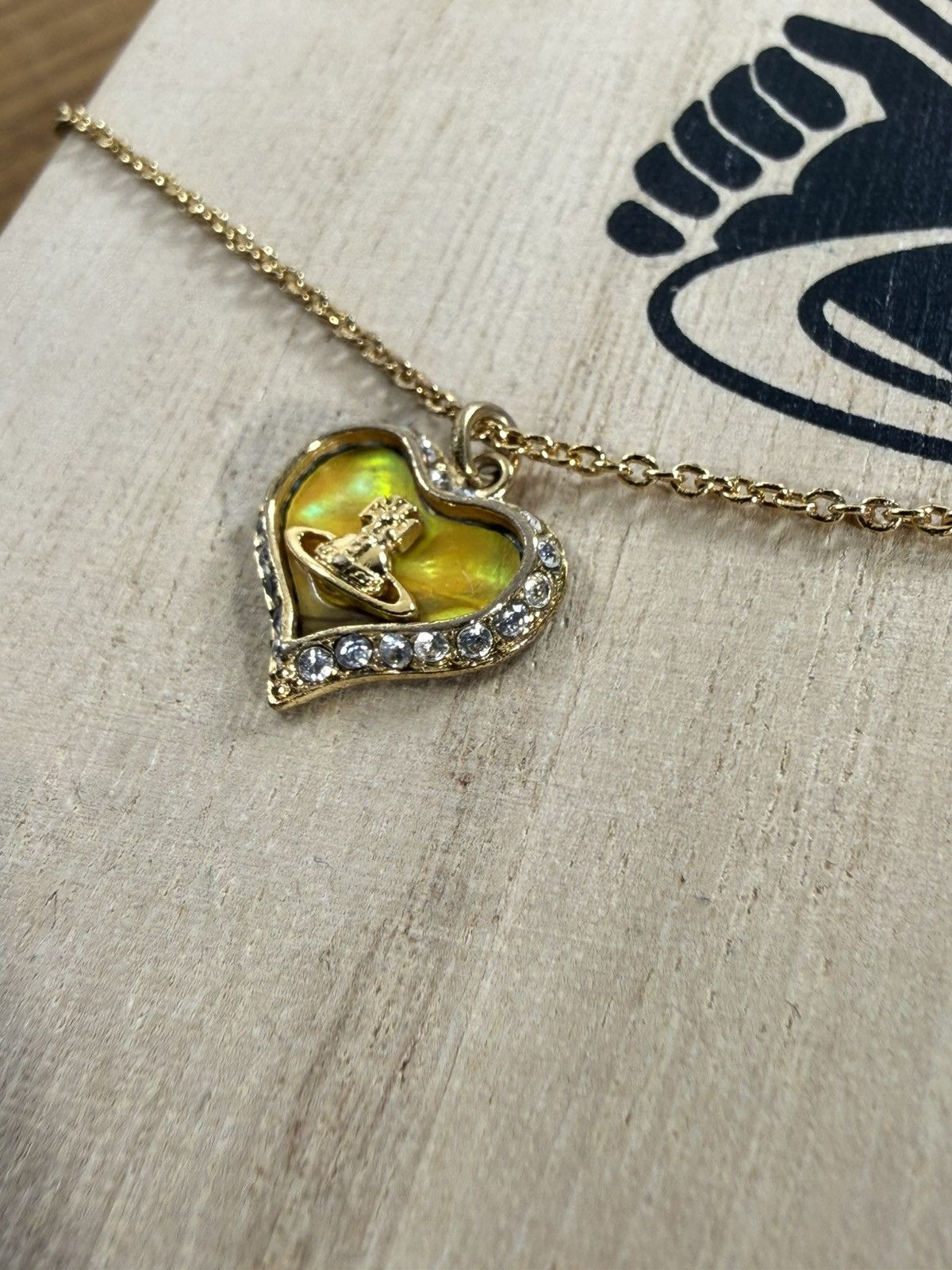 Vivienne Westwood Vivienne Westwood Petra Heart Pendant Necklace In Gold Size ONE SIZE - 10 Thumbnail