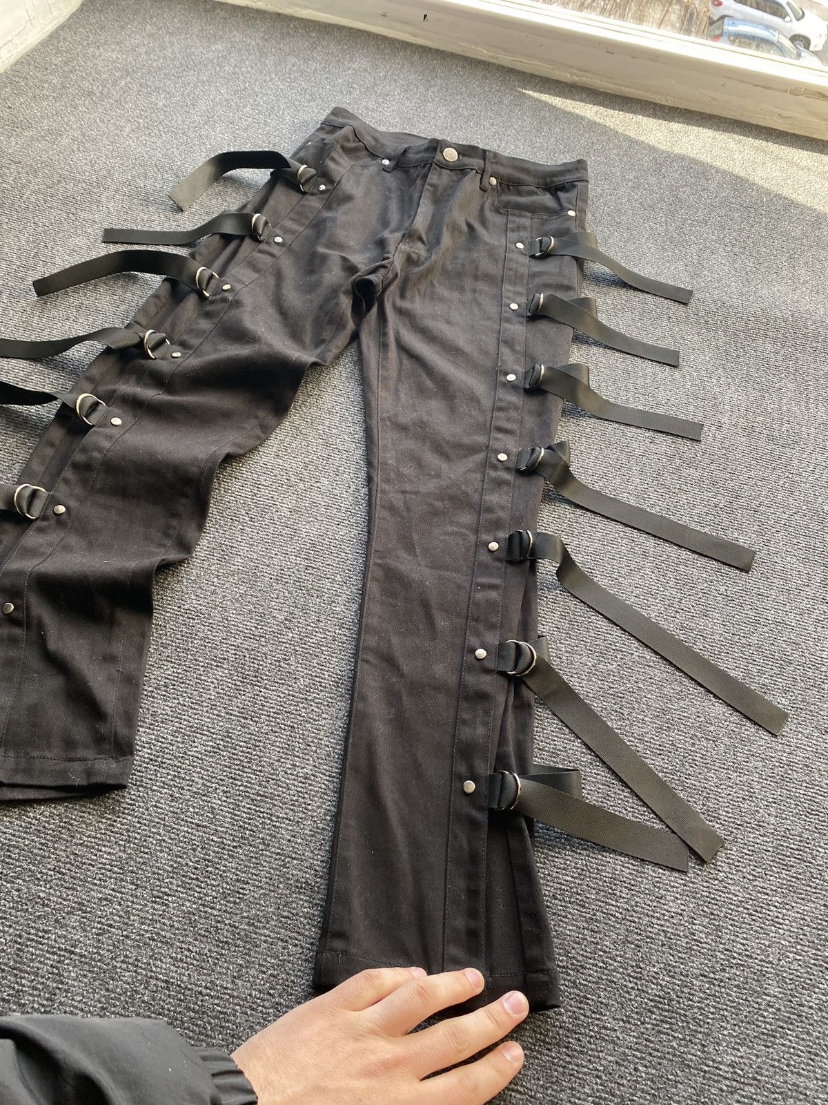 Other 🔥Banned Alt Opium Punk Bondage Gothic Pants 28 rare goth emo Size 28" / US 6 / IT 42 - 2 Thumbnail