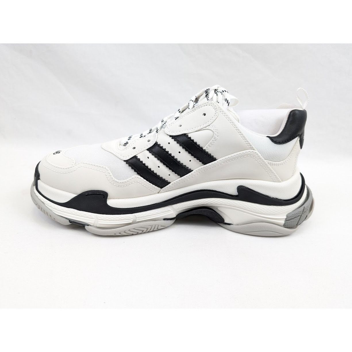 Adidas × Balenciaga o1rshd1 Low-Top Sneakers in Black/White Size US 13 / EU 46 - 10 Thumbnail