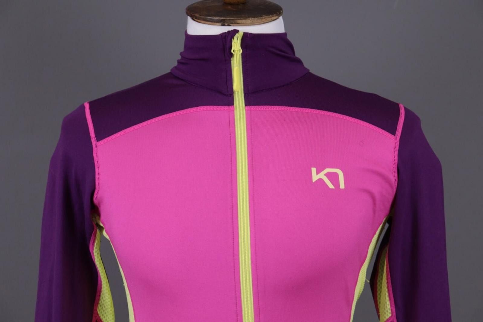 Designer Woman Kari Traa Pink Colorblock Track Jacket Size L Size L / US 10 / IT 46 - 3 Thumbnail