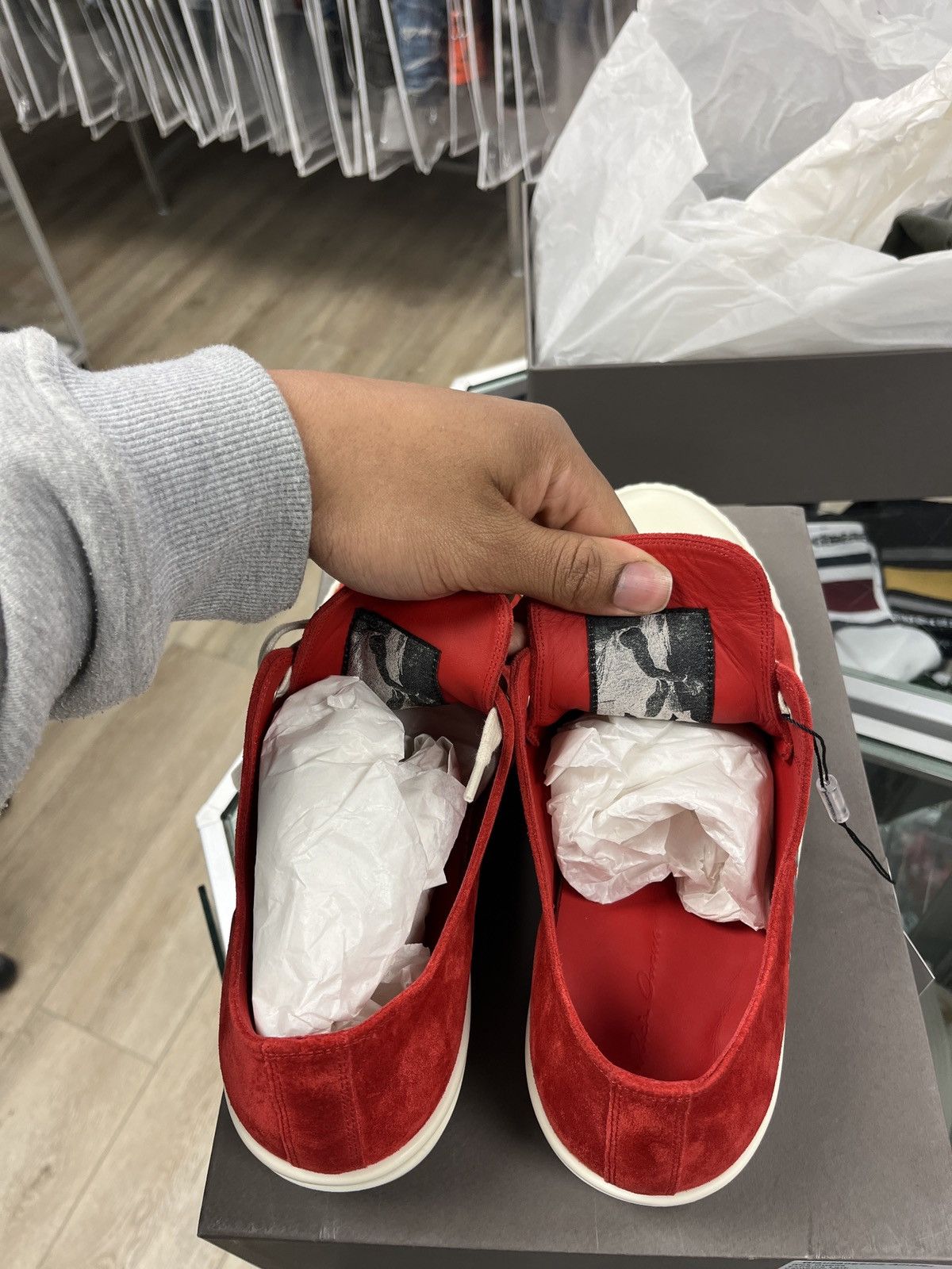 Rick Owens Rick Owens Extreme low carnelian/milk/milk size 9 Size US 9 / EU 42 - 5 Thumbnail