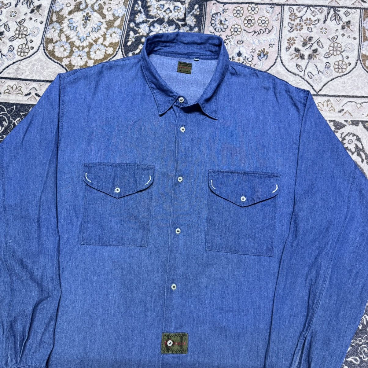 Boneville Vintage 80s Boneville Denim Shirt Oversized Mossimo Osti Size US L / EU 52-54 / 3 - 4 Thumbnail