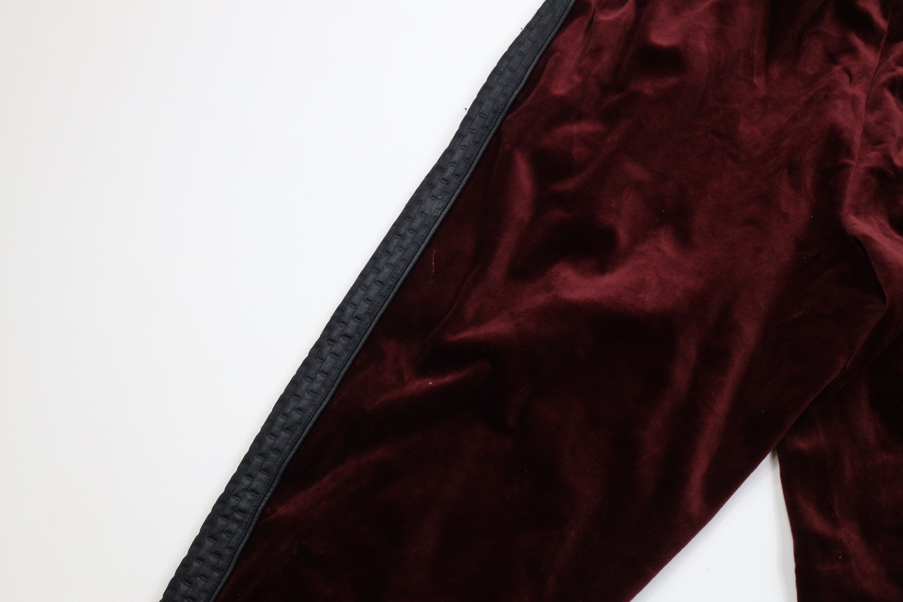 Vintage Y2K Streetwear Block Velour Cuffed Sweatpants Joggers Red Size US 34 / EU 50 - 11 Thumbnail