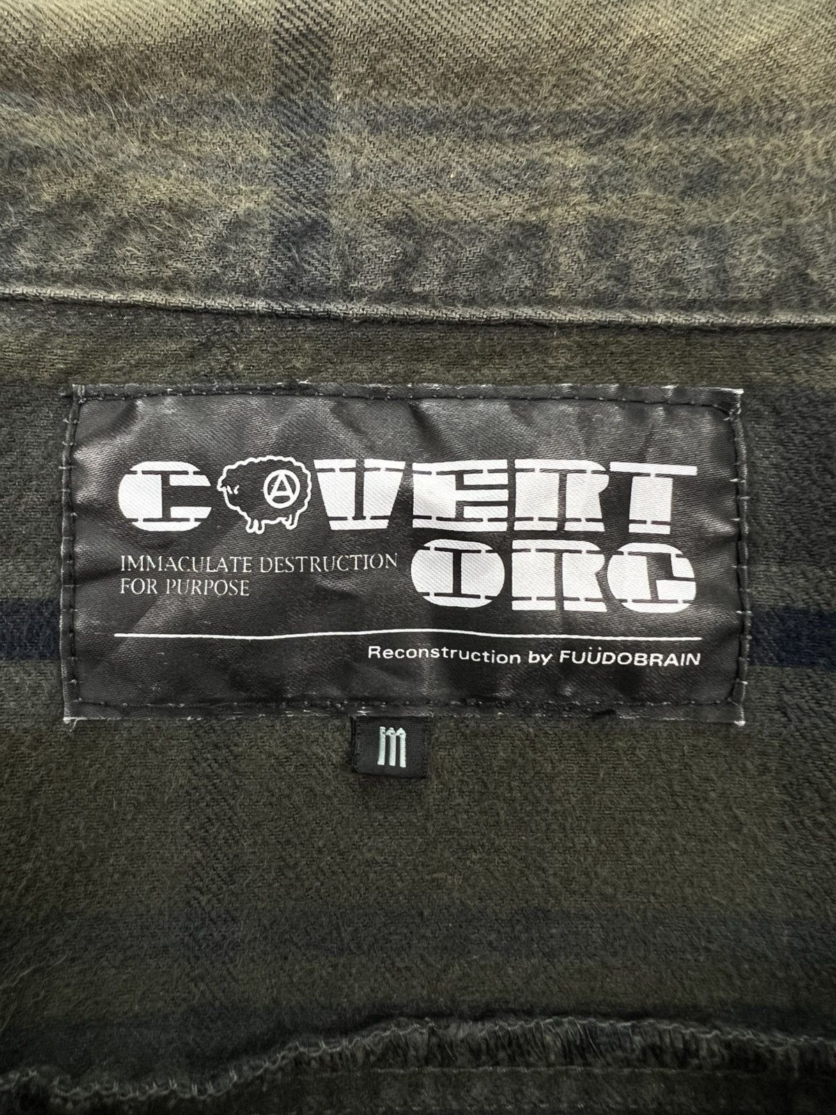 Japanese Brand Covert Org by Fuudobrain Anarchy Plaid Button Ups Shirt Size US M / EU 48-50 / 2 - 11 Thumbnail