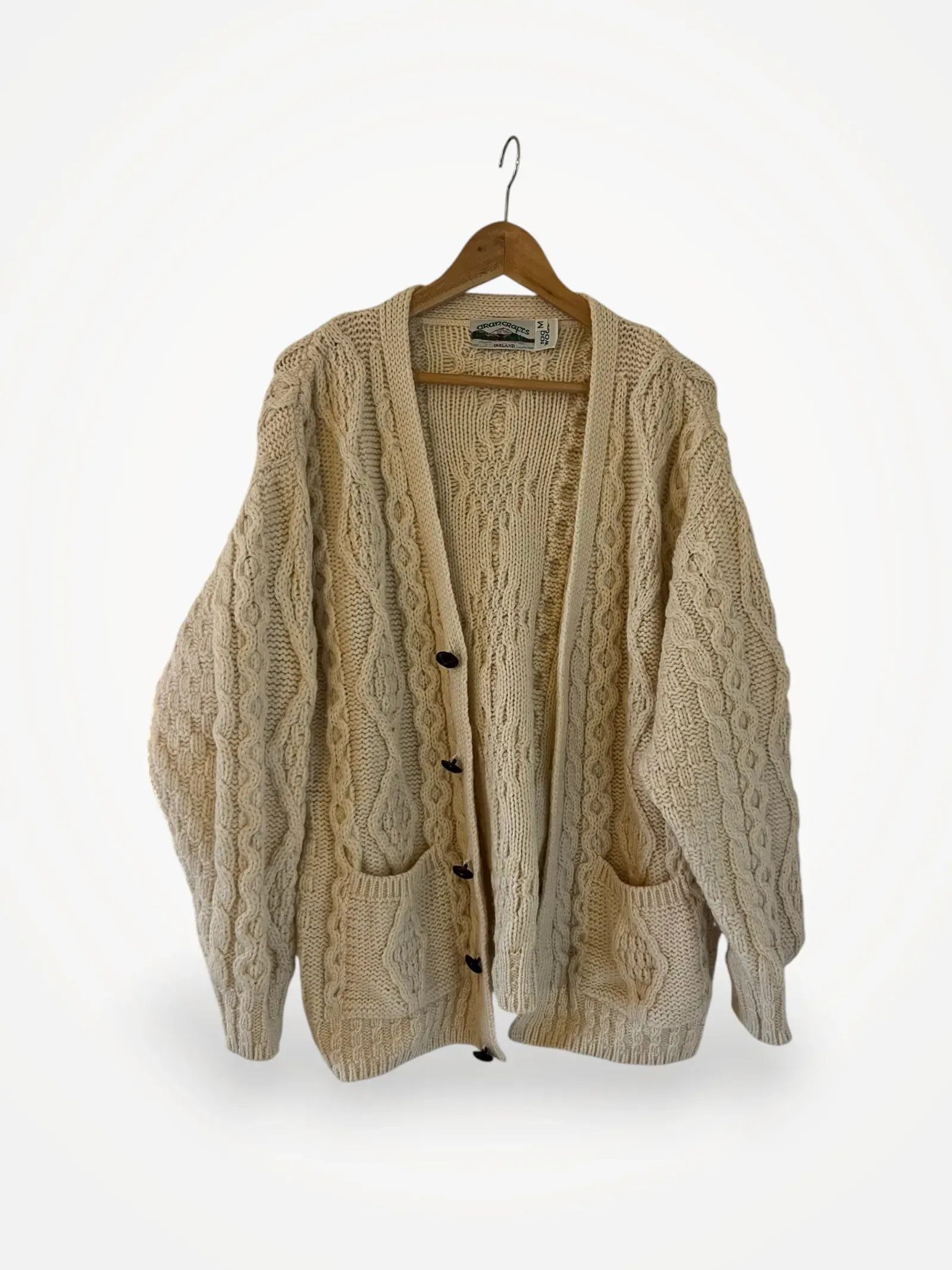 Aran Crafts Aran Crafts Äkta Aran-wool kofta Cardigan Size M / US 6-8 / IT 42-44 - 1 Thumbnail