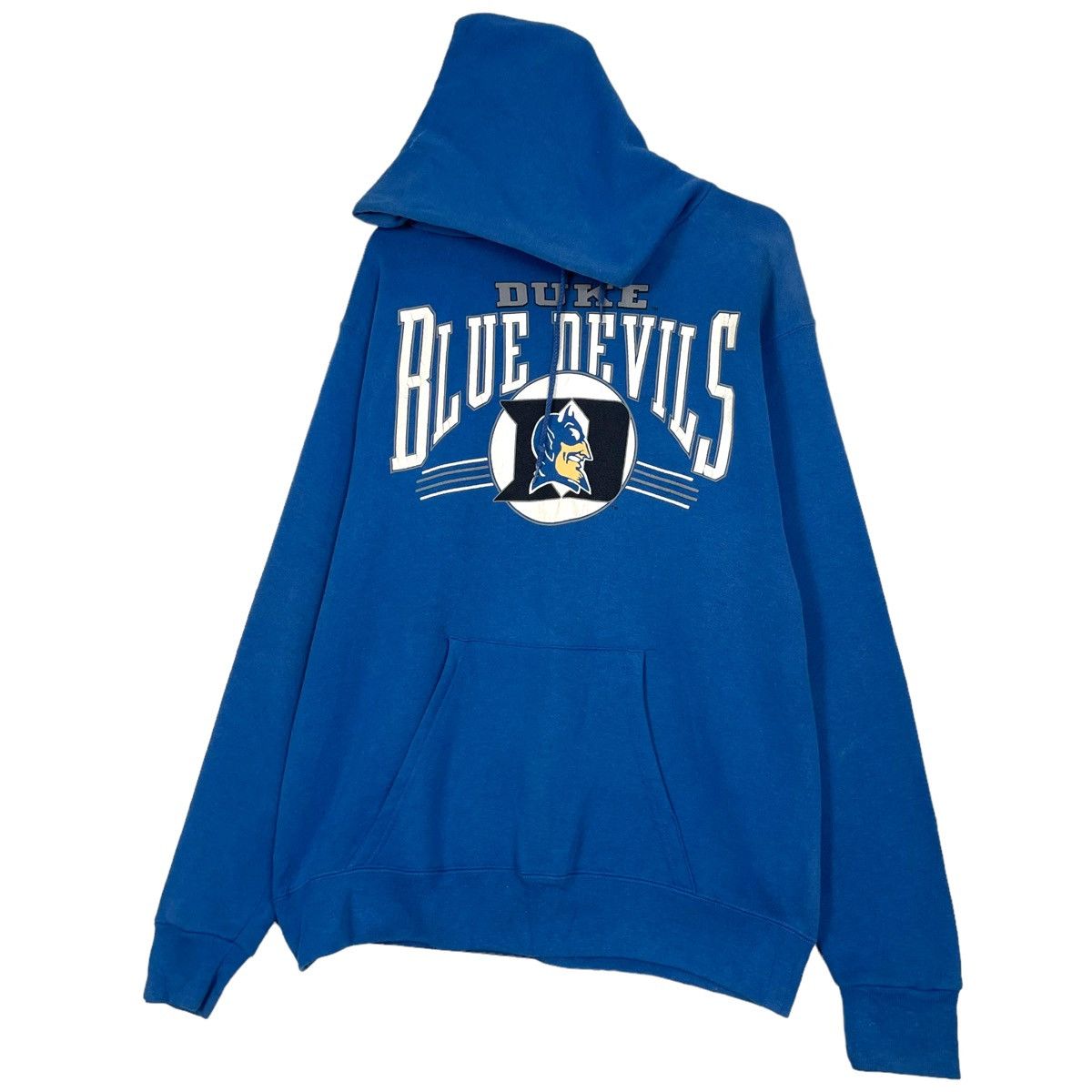 Vintage 💥DUKE BLUE DEVIL USA BIG LOGO HOODIE SWEATER Size US L / EU 52-54 / 3 - 2 Thumbnail
