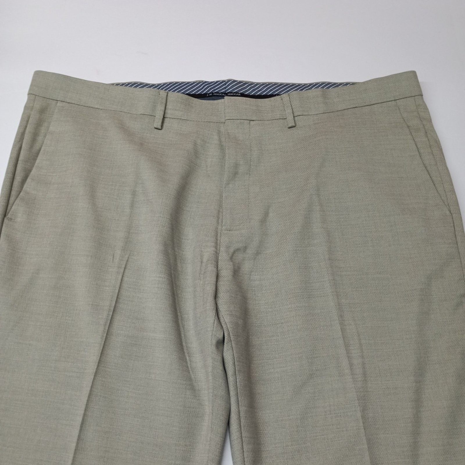 Haggar J.M. Haggar Twill Pants Men's Size 42x30 LT Green Tailor Fit Size US 42 / EU 58 - 4 Thumbnail