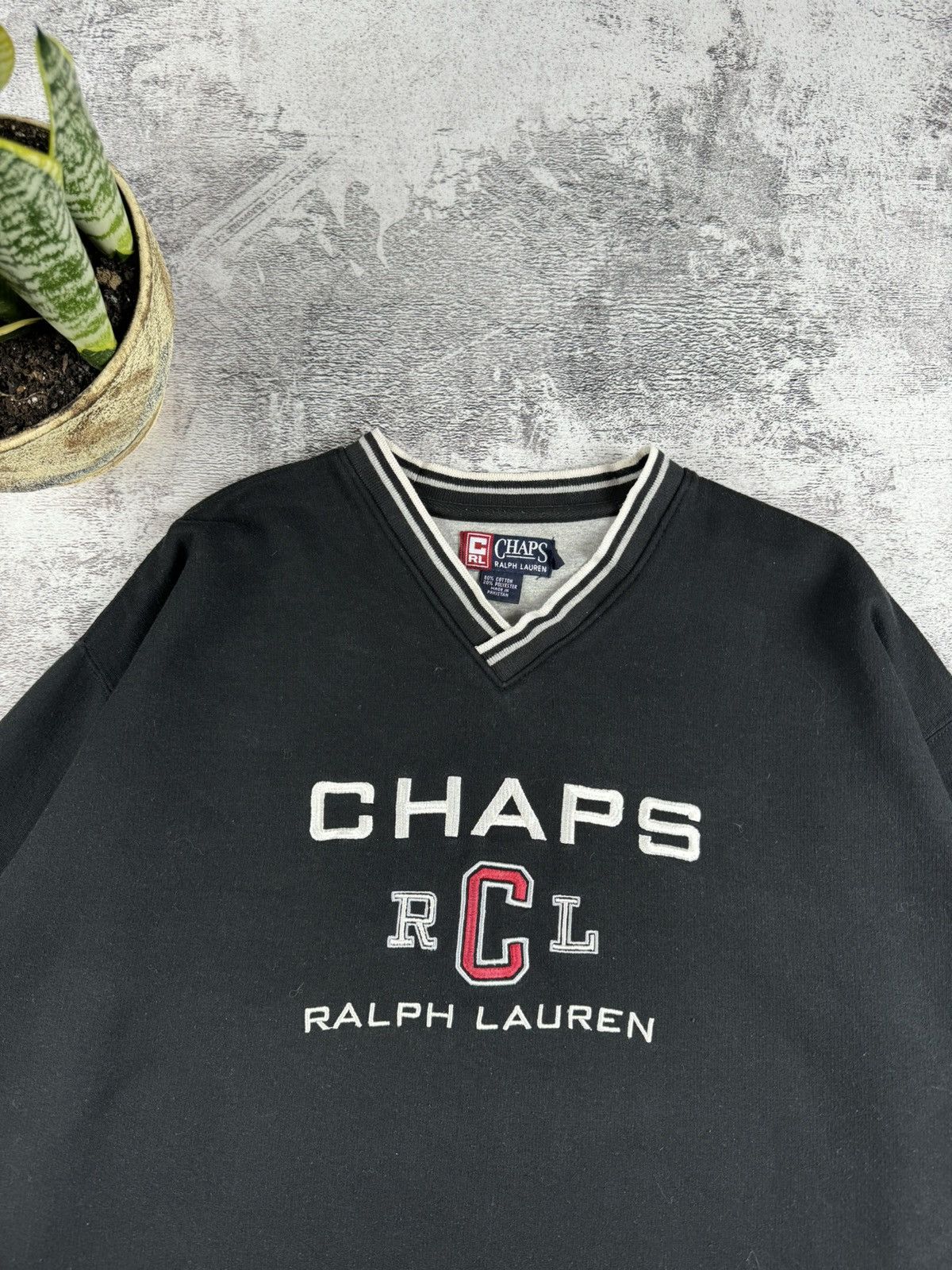 Chaps Ralph Lauren Chaps Ralph Lauren USA Relaxed 90S Big Logo Sweatshirt Hoodie Size US L / EU 52-54 / 3 - 5 Thumbnail