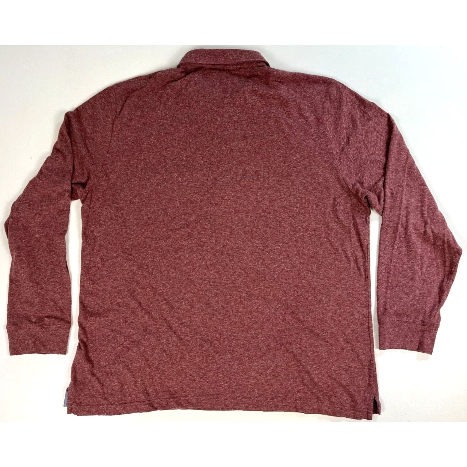 Faherty VINTAGE Faherty Movement Long Sleeve Polo Shirt Mens 2XL Merlot Organic Cotton Blend Polo Classic Pockets 80% Organic Cotton, 20% Polyester Size US XXL / EU 58 / 5 - 3 Thumbnail