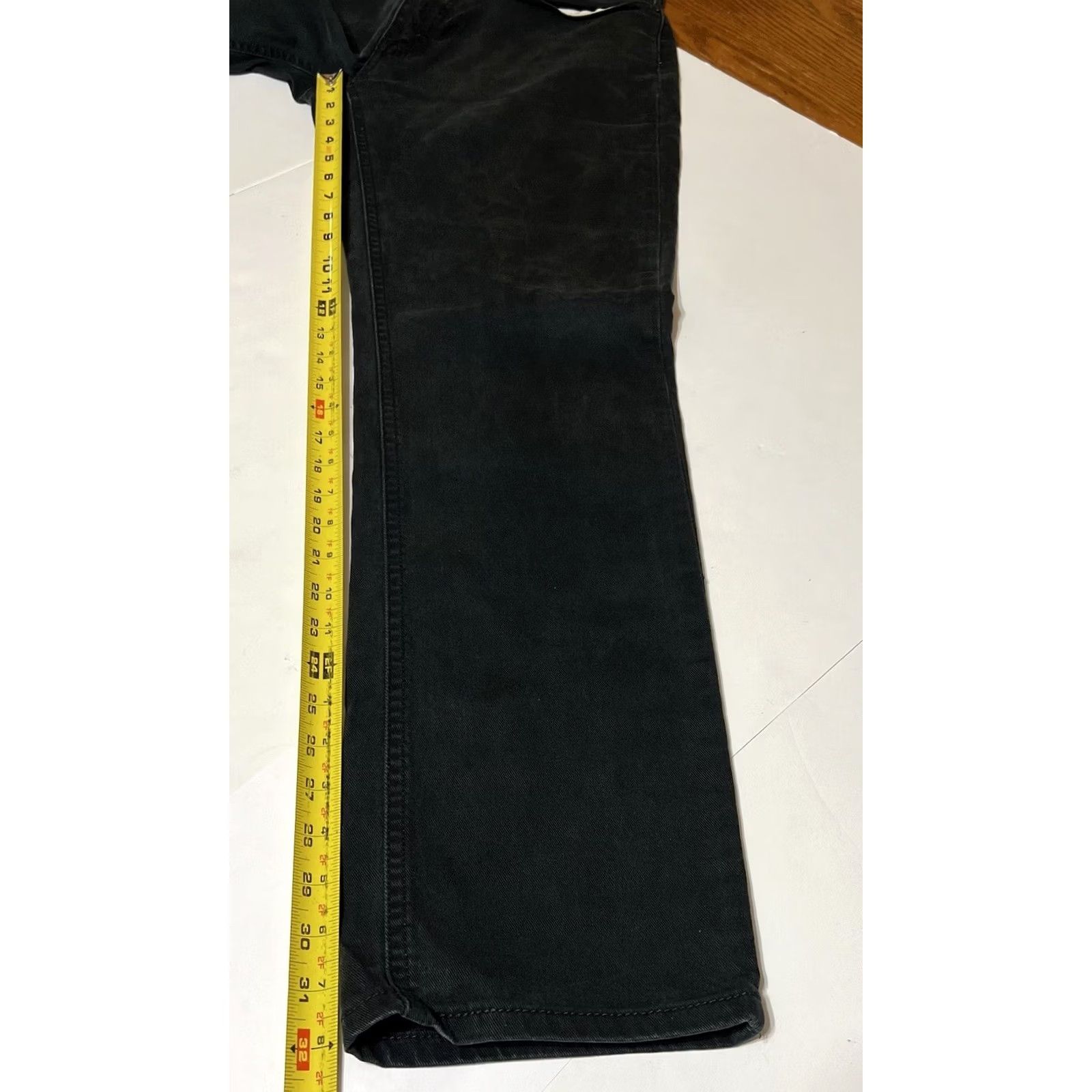 Levi's Levi's 541 Athletic Taper Jeans Mens 36x32 Black Denim Button Zip Cotton Blend Denim 5-Pocket Mens Regular 32 Unisex? Size US 36 / EU 52 - 5 Thumbnail