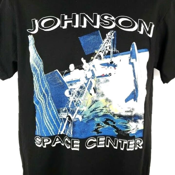 NASA VINTAGE NASA Johnson Space Center T Shirt Mens Size Medium 80s 90s Made In USA Size US M / EU 48-50 / 2 - 2 Thumbnail