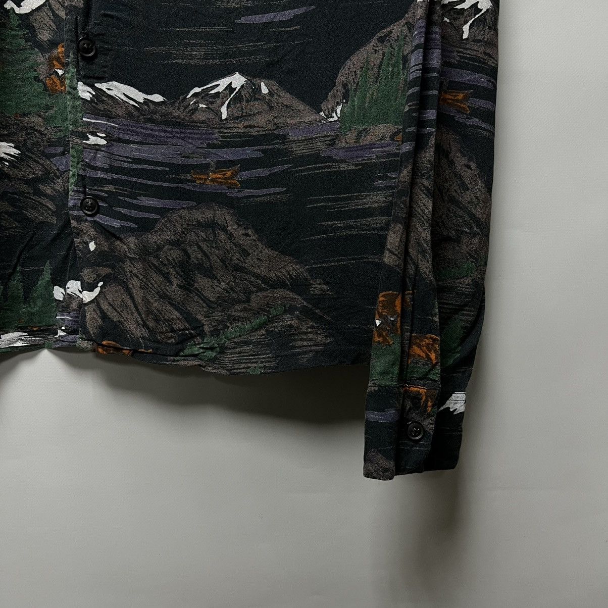 Allsaints Allsaints Redfern Landscape Poplin Shirt Outdoor Long Sleeve Size US L / EU 52-54 / 3 - 8 Thumbnail