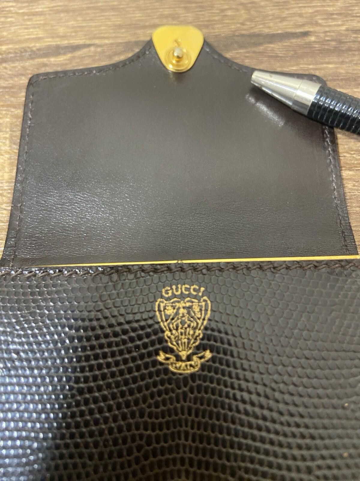 Gucci Vintage Gucci brown snakeskin leather sliding cigarette case Size ONE SIZE - 7 Thumbnail