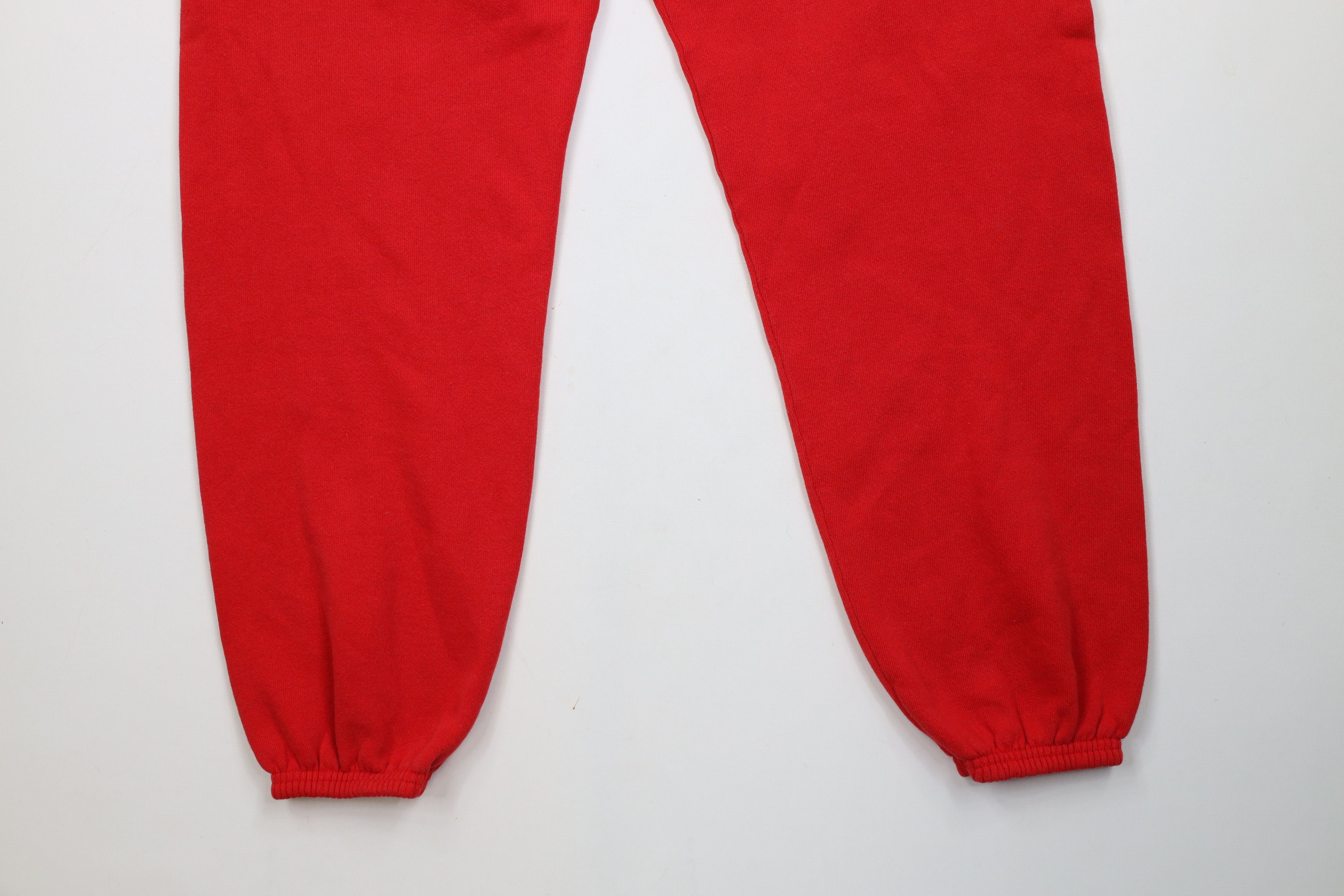 Vintage Vintage 70s Streetwear Sweatpants Joggers Pants Red USA Size US 34 / EU 50 - 8 Thumbnail