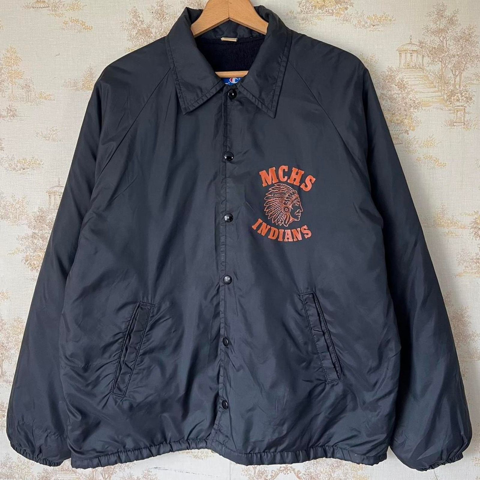 Champion 1990s Champion Coaches Jacket | MCHS Indians | Size L Size US L / EU 52-54 / 3 - 1 Thumbnail
