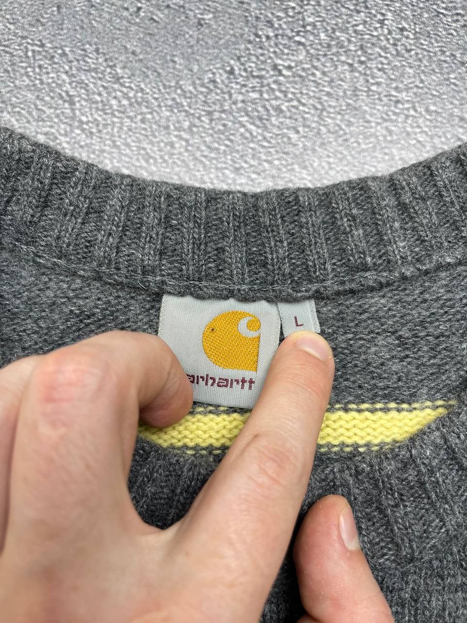 Carhartt Vintage CARHARTT WOOL SWEATER Size US L / EU 52-54 / 3 - 3 Thumbnail
