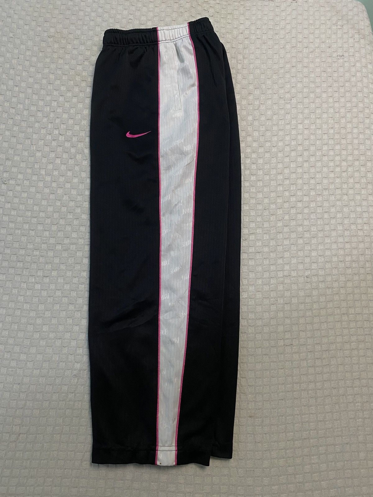 NOCTA × Nike 💥 VINTAGE NIKE 90S BAGGY WIDE LEG SWOOSH TRACK PANTS Y2K Size US 26 / EU 42 - 2 Thumbnail