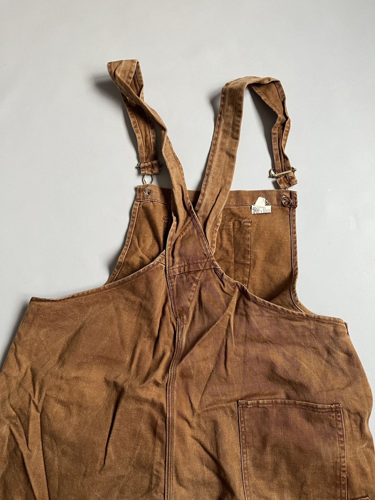 Vintage Vintage 50s 60s Men Work Wear Denim Gripwell Orange Overall Size US 36 / EU 52 - 7 Thumbnail