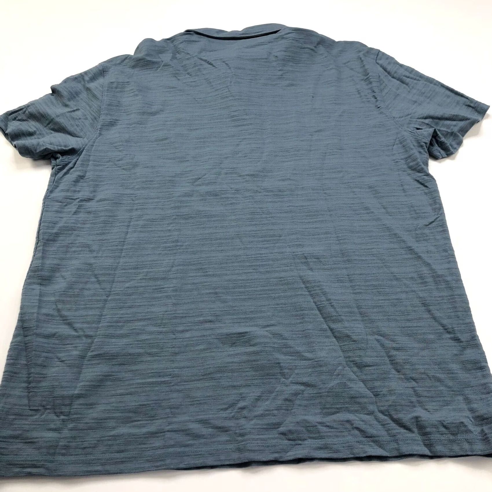 John Varvatos VINTAGE John Varvatos XL Gray SS Stretch Button Polo Striped Casual Shirt Size US XL / EU 56 / 4 - 7 Thumbnail