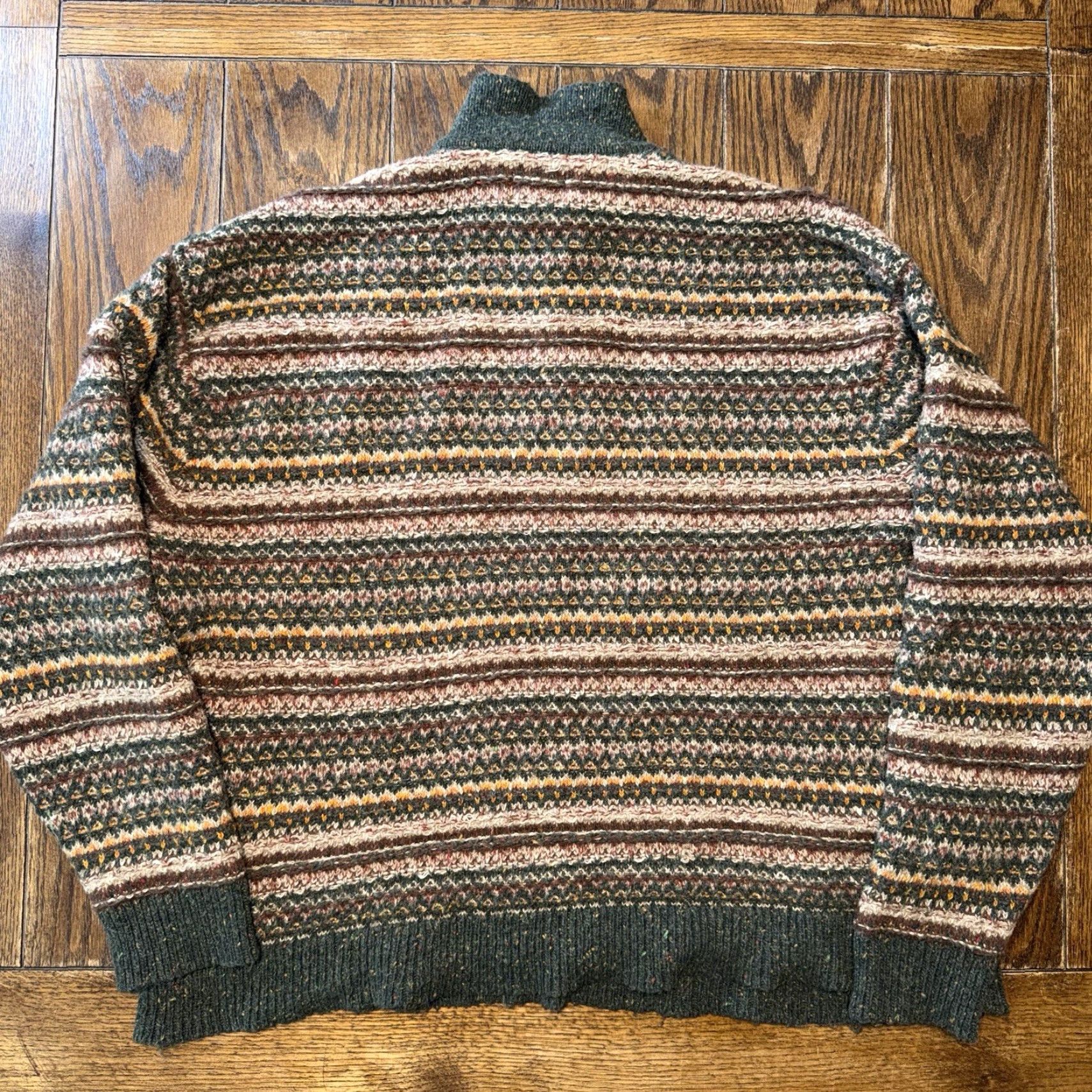 American Eagle Outfitters VINTAGE American Eagle Outfitters Striped Wool Blend Sweater 2XL Men Knits Pullover Crew Neck Green Y2K Preppy Academia Size US XXL / EU 58 / 5 - 3 Thumbnail