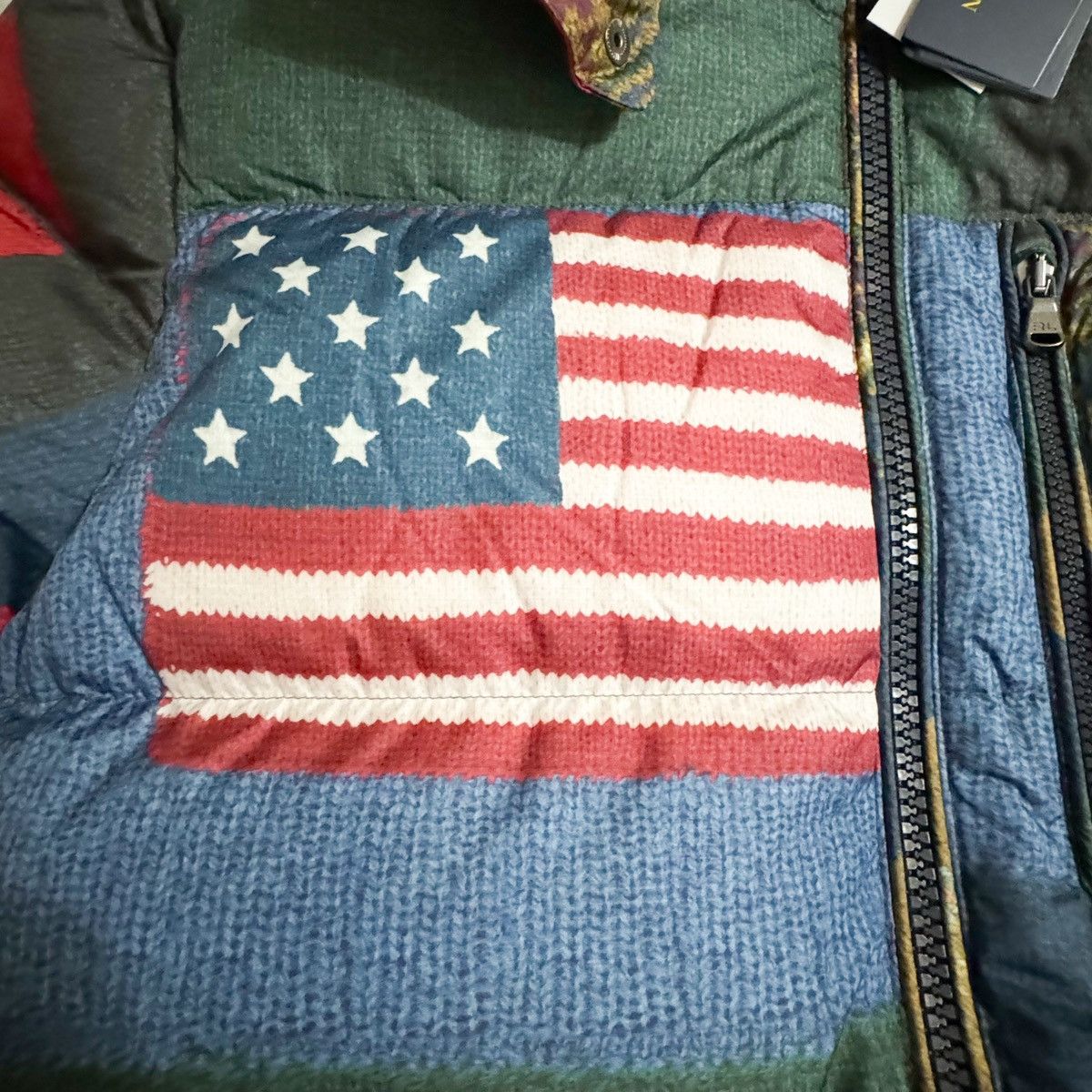 Polo Ralph Lauren Polo Ralph Lauren Americana Flag Patchwork Down Jacket Size US M / EU 48-50 / 2 - 10 Thumbnail