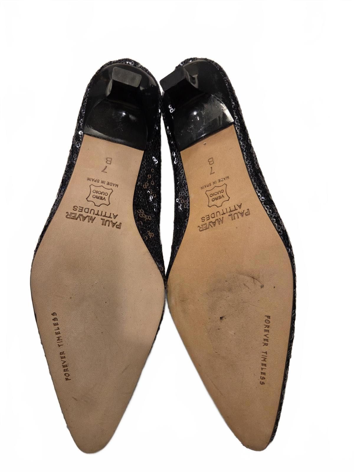 Other Paul Mayer Attitudes Sequin Kitten Heel NIB (New) Size US 7 / IT 37 - 7 Thumbnail