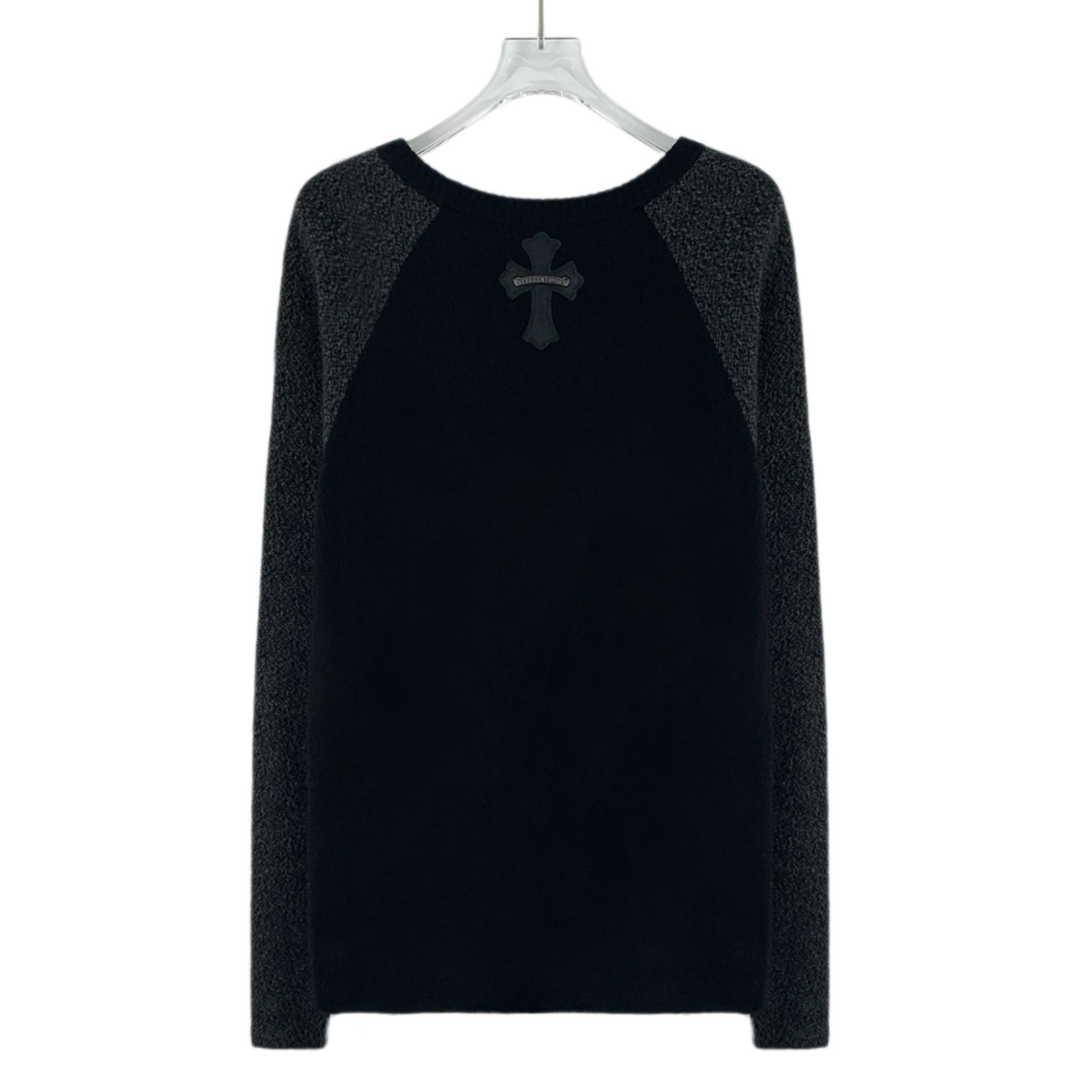 Chrome Hearts Chrome Hearts Cross Leather Cashmere Sweater Black (M) Size US M / EU 48-50 / 2 - 3 Thumbnail